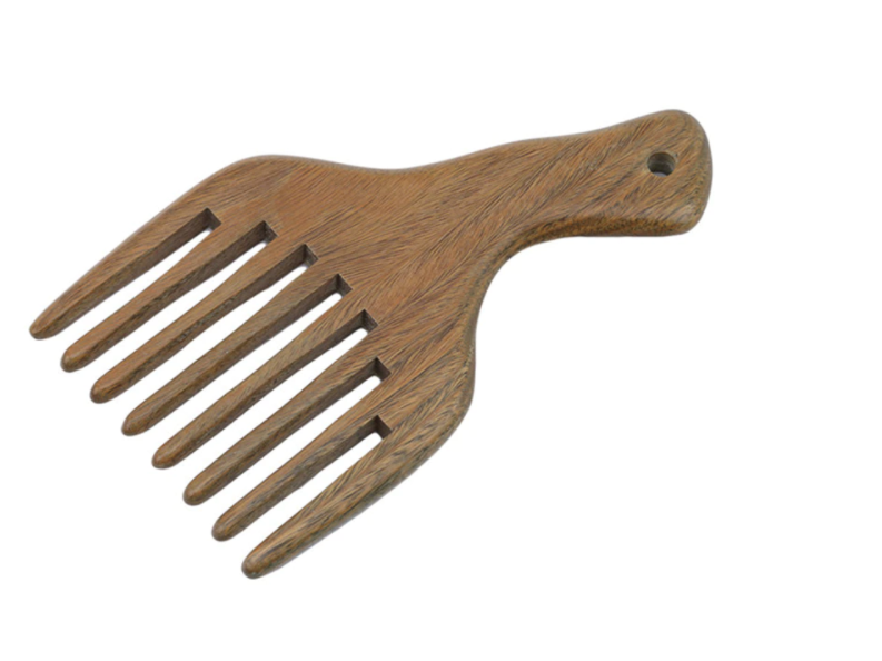 Sandalwood Hair Straightener and Massage Shampoo Brush Hair Extension Comb