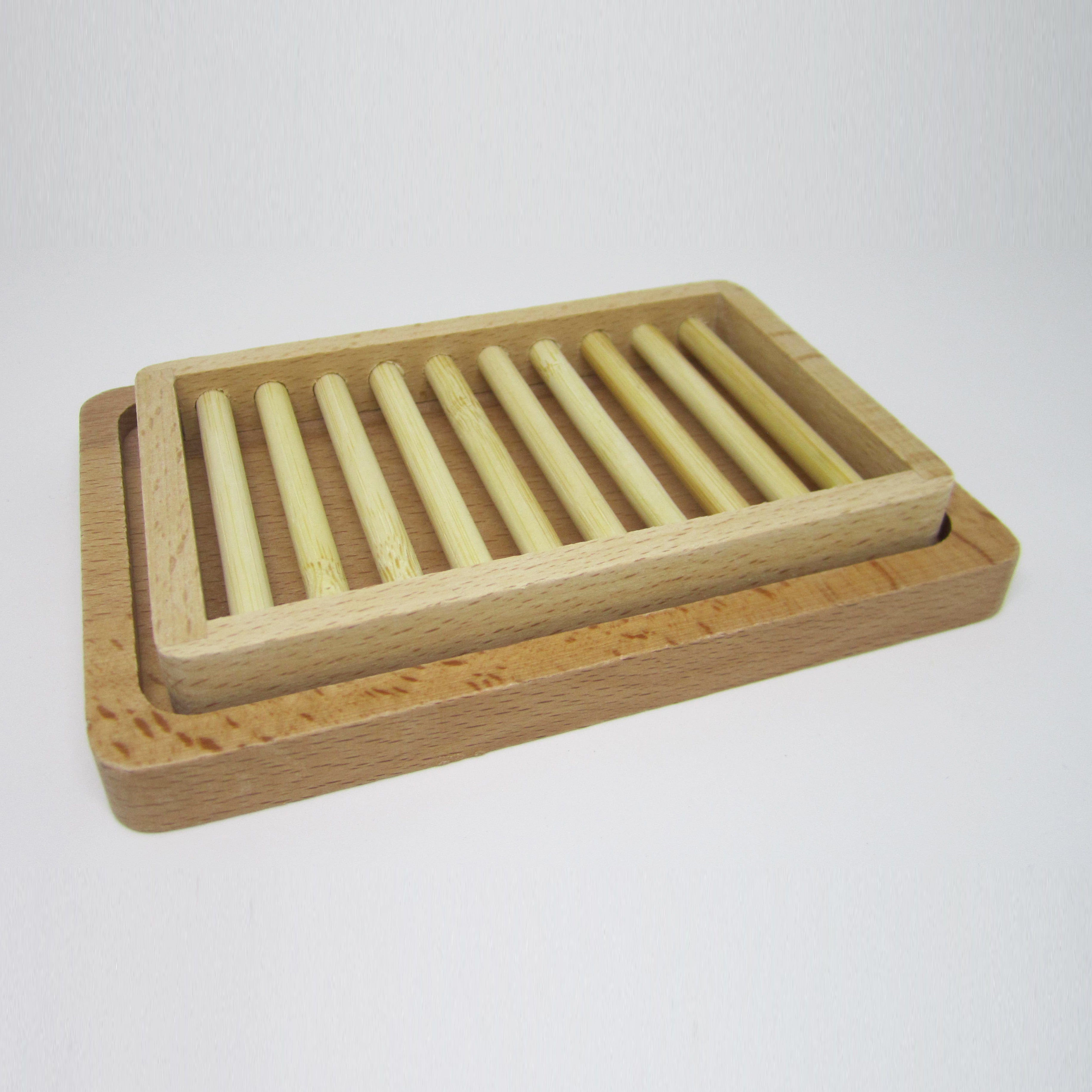 Natural Bamboo Soap Tray - Conveyer Belt