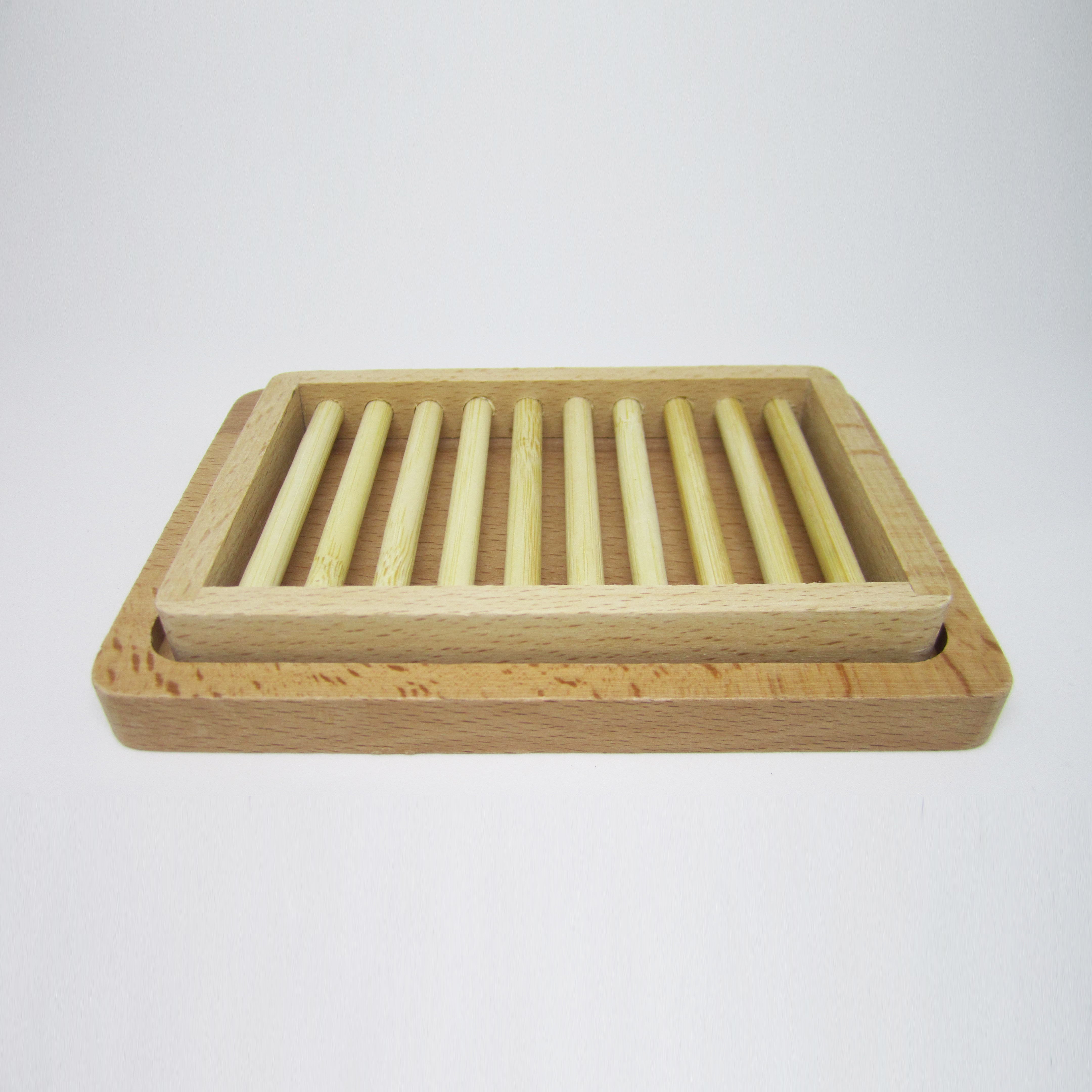 Natural Bamboo Soap Tray - Conveyer Belt