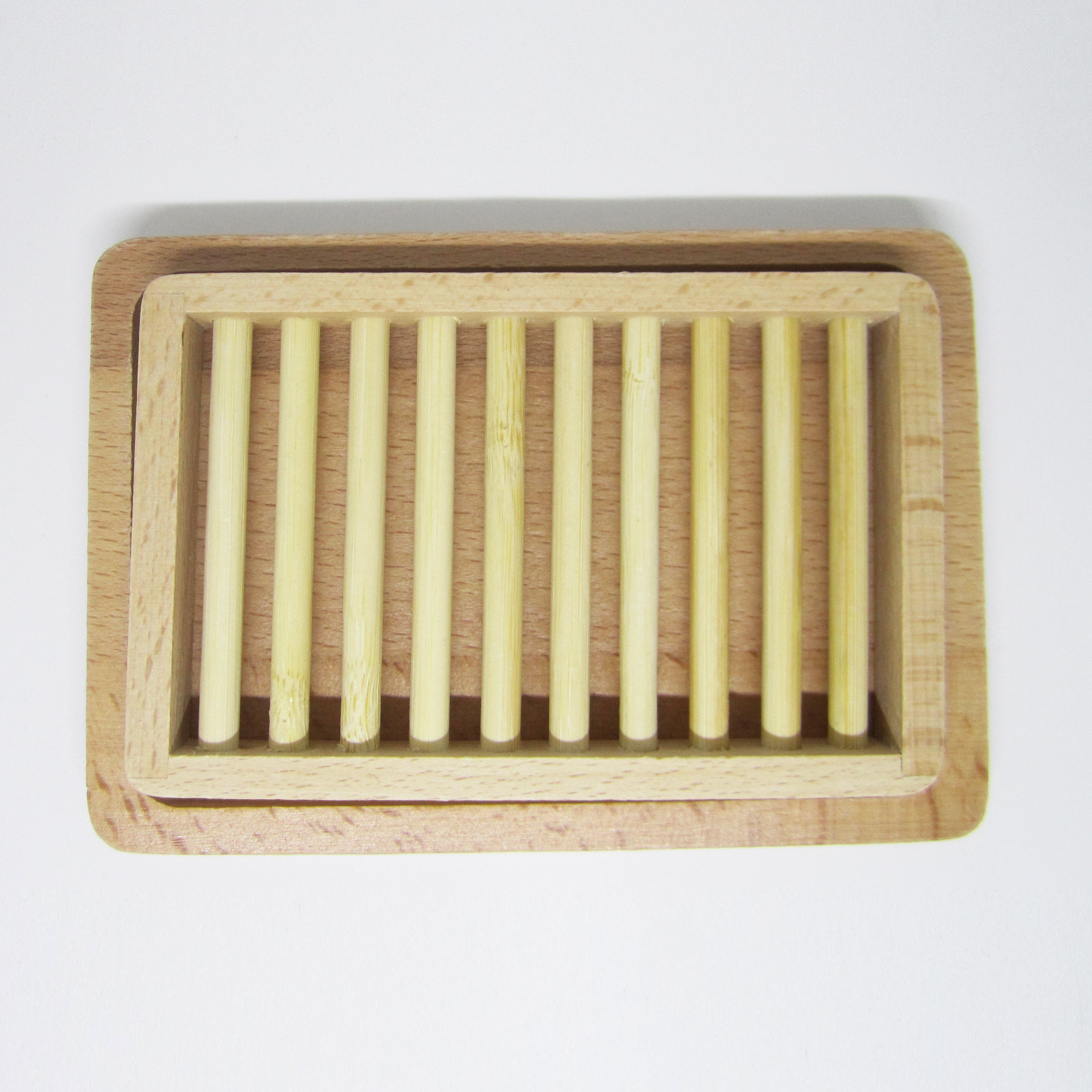 Natural Bamboo Soap Tray - Conveyer Belt