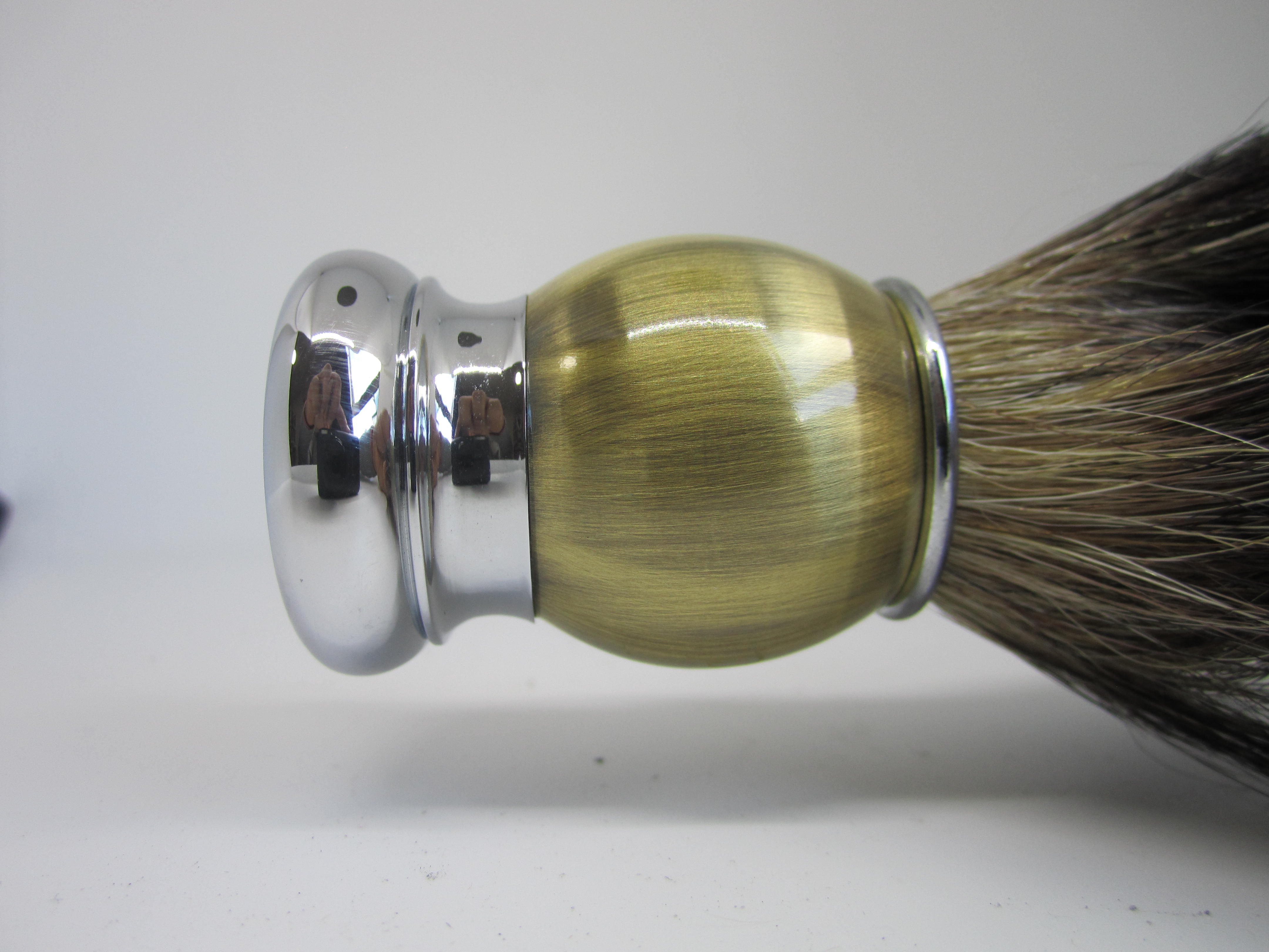 Pearl Pure Badger Hair Shaving Brush (Gold Black)