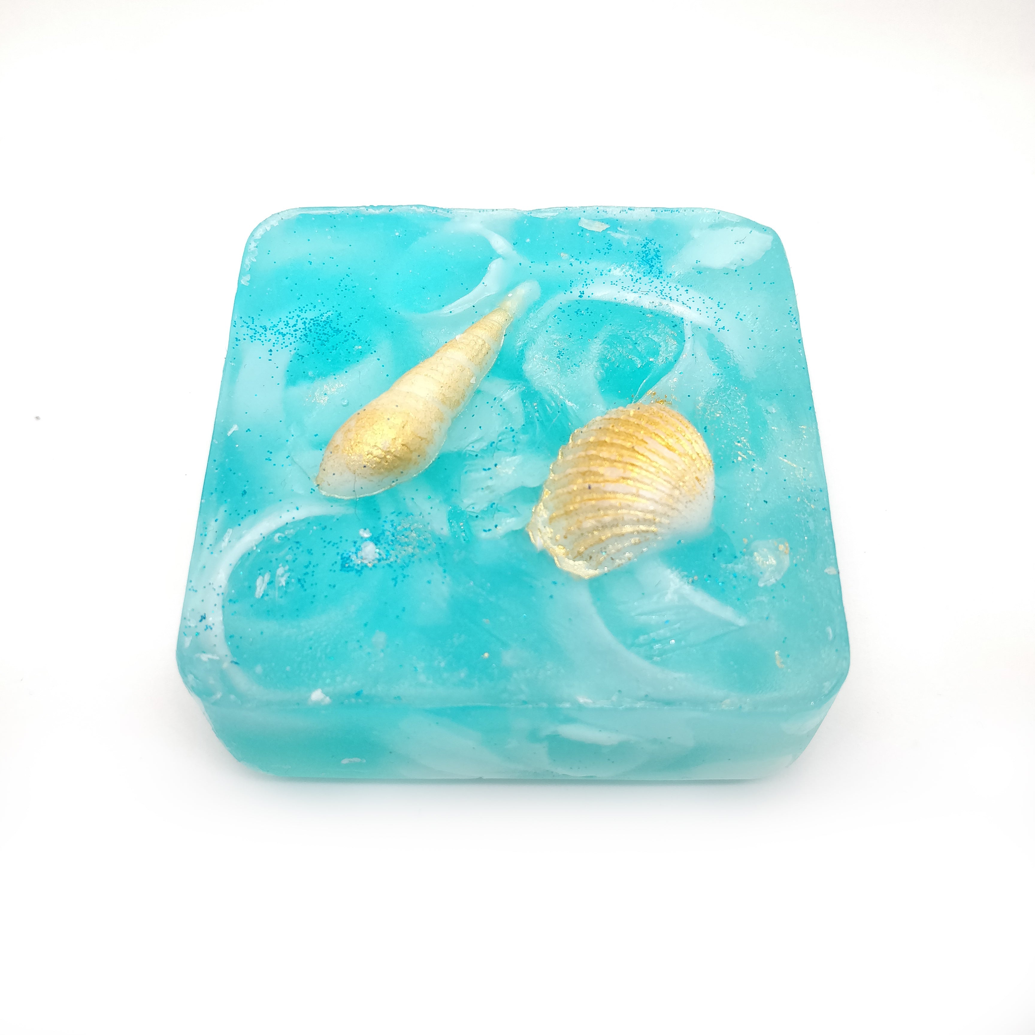 RIMURIMU Handmade Arctic Blue Oyster Peppermint Designer Bath Soap