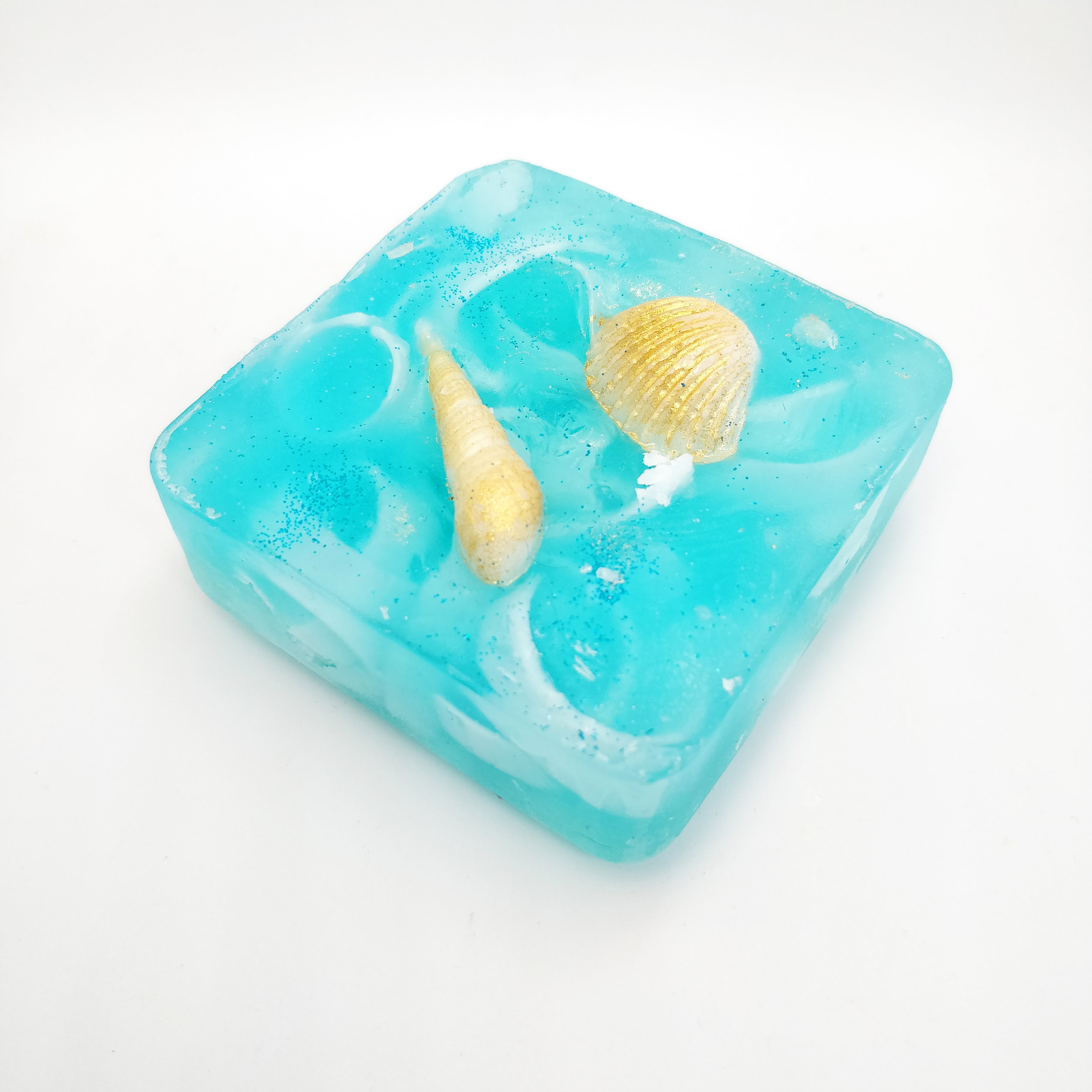 RIMURIMU Handmade Arctic Blue Oyster Peppermint Designer Bath Soap