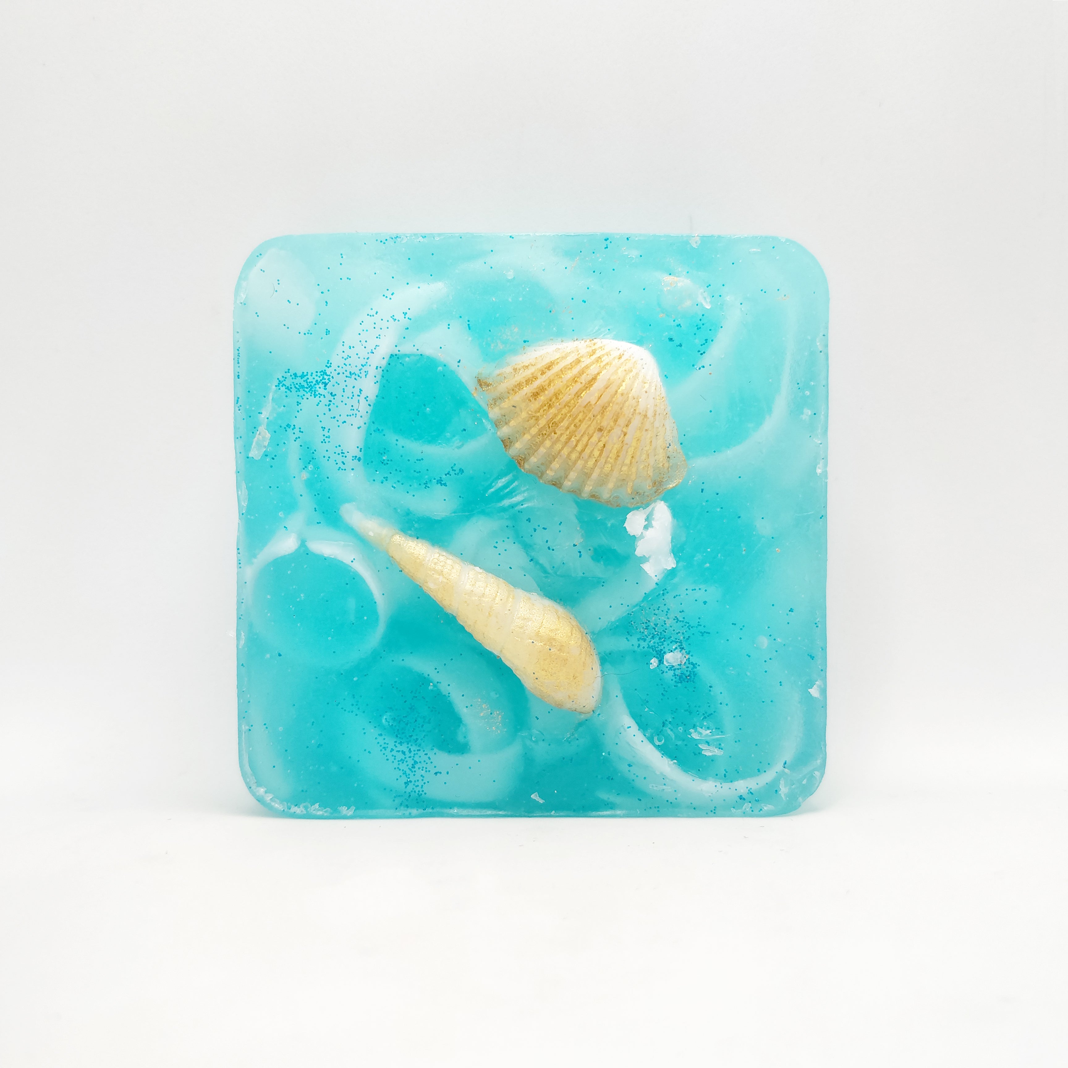 RIMURIMU Handmade Arctic Blue Oyster Peppermint Designer Bath Soap