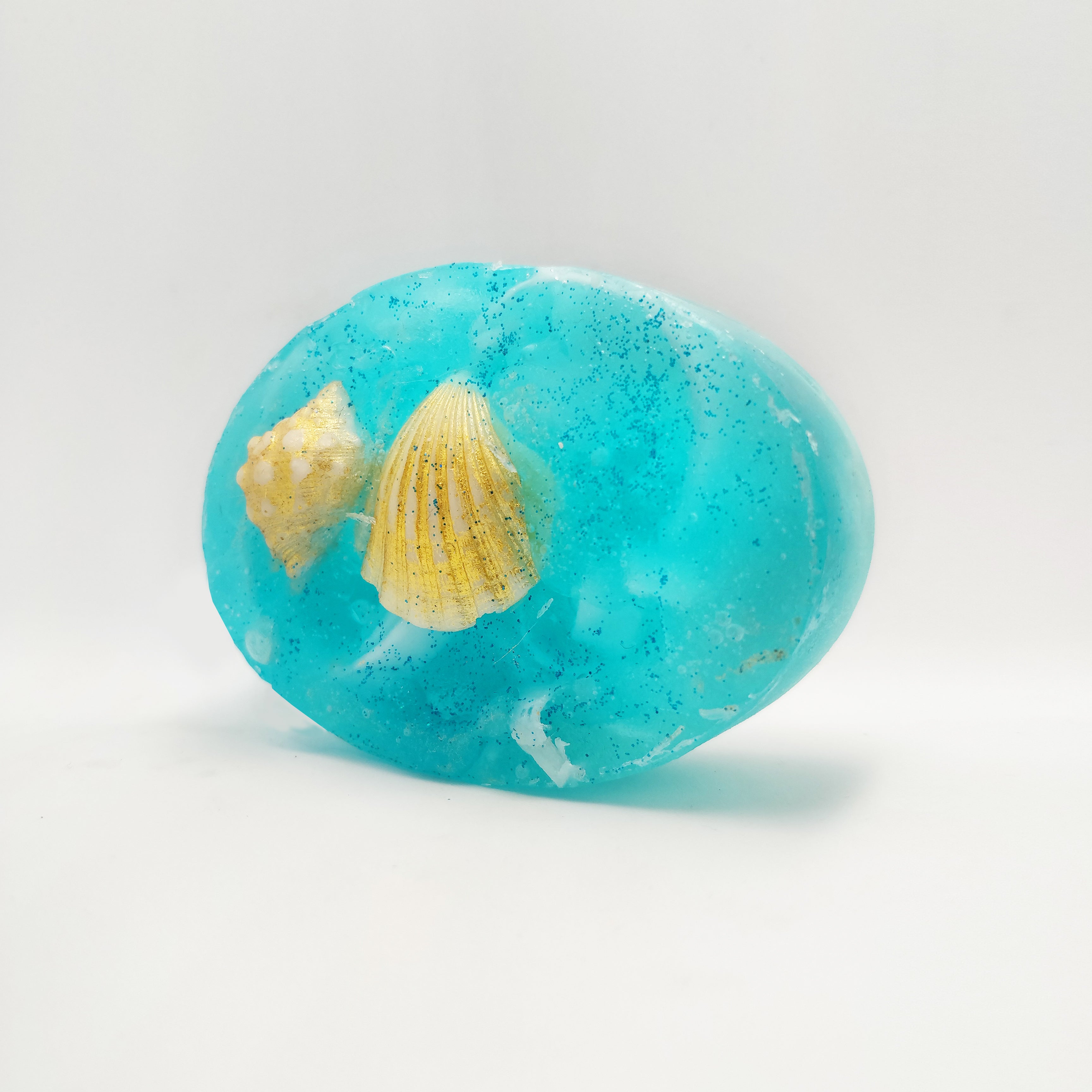 RIMURIMU Handmade Arctic Blue Oyster Peppermint Designer Bath Soap