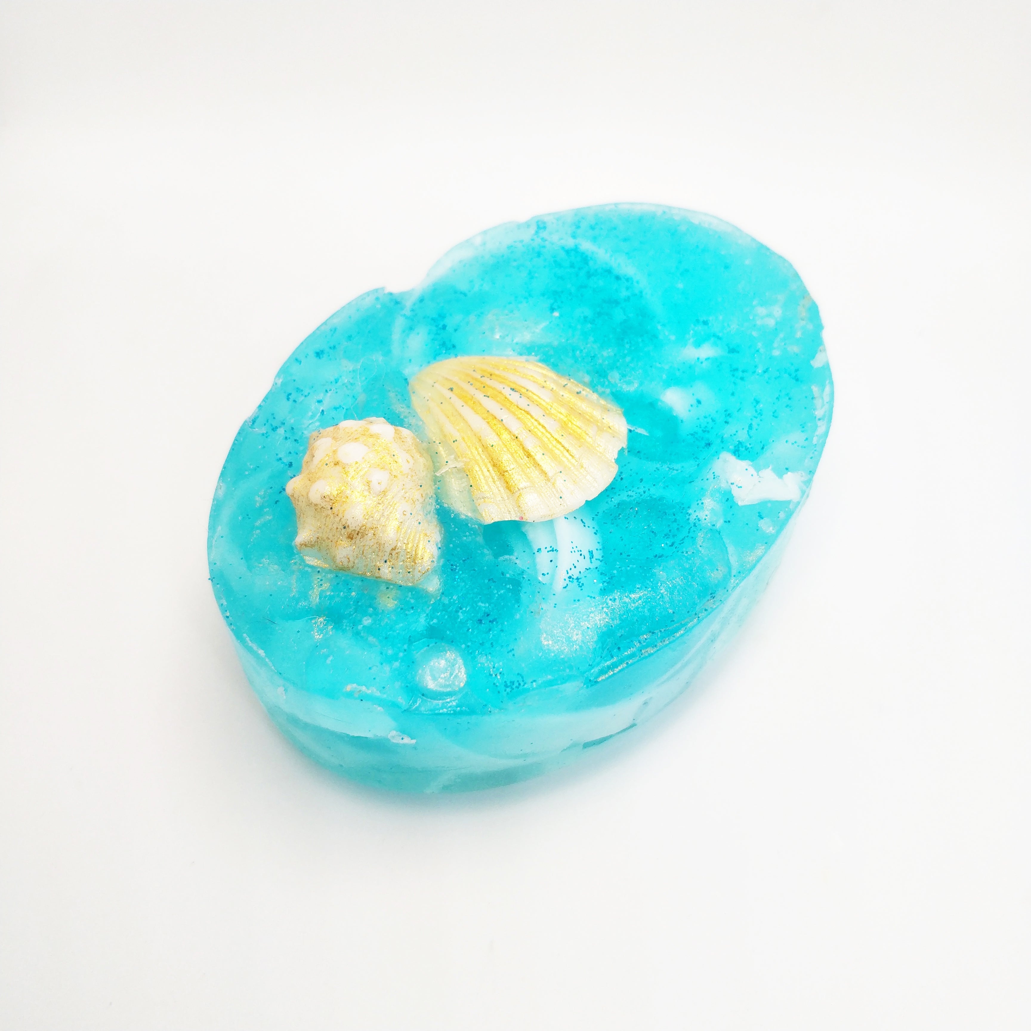 RIMURIMU Handmade Arctic Blue Oyster Peppermint Designer Bath Soap