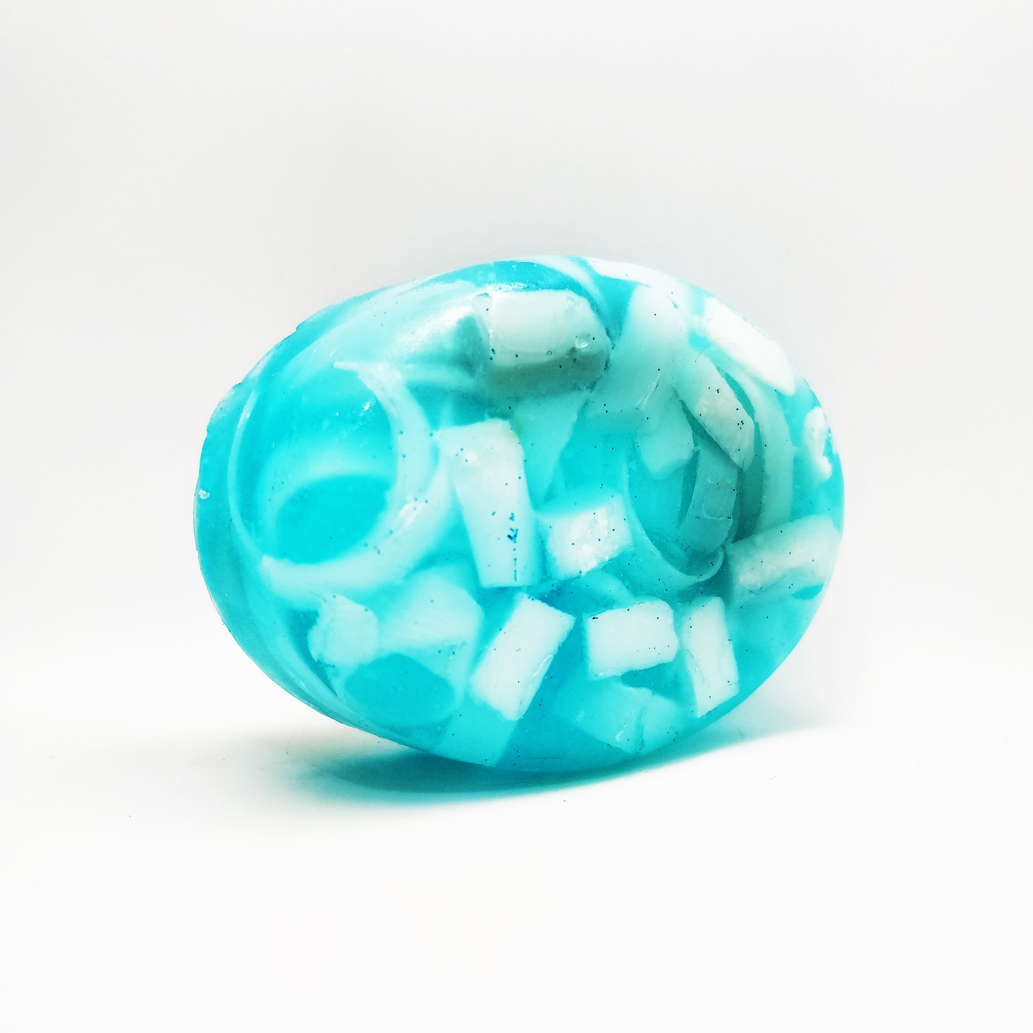 RIMURIMU Handmade Arctic Blue Oyster Peppermint Designer Bath Soap