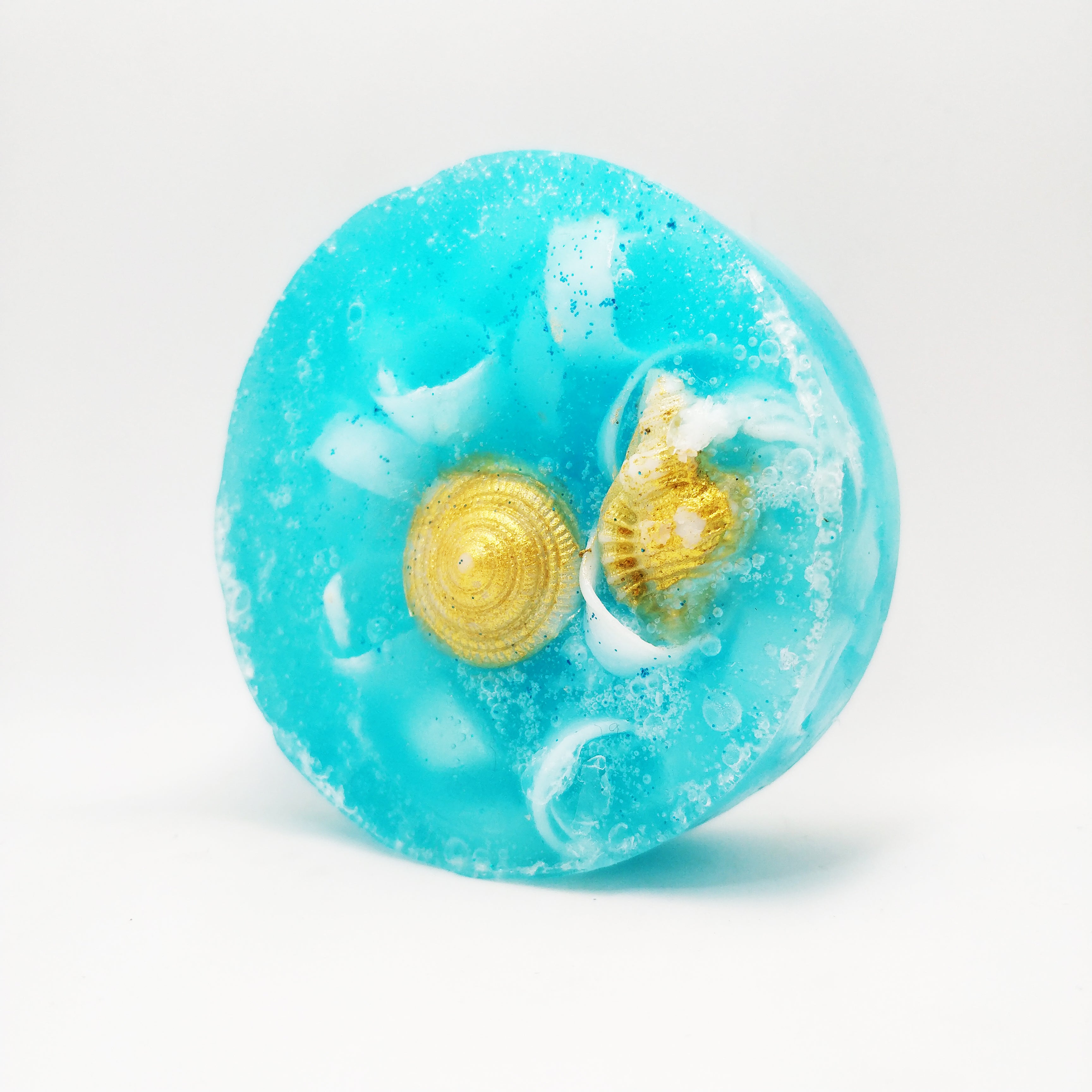 RIMURIMU Handmade Arctic Blue Oyster Peppermint Designer Bath Soap