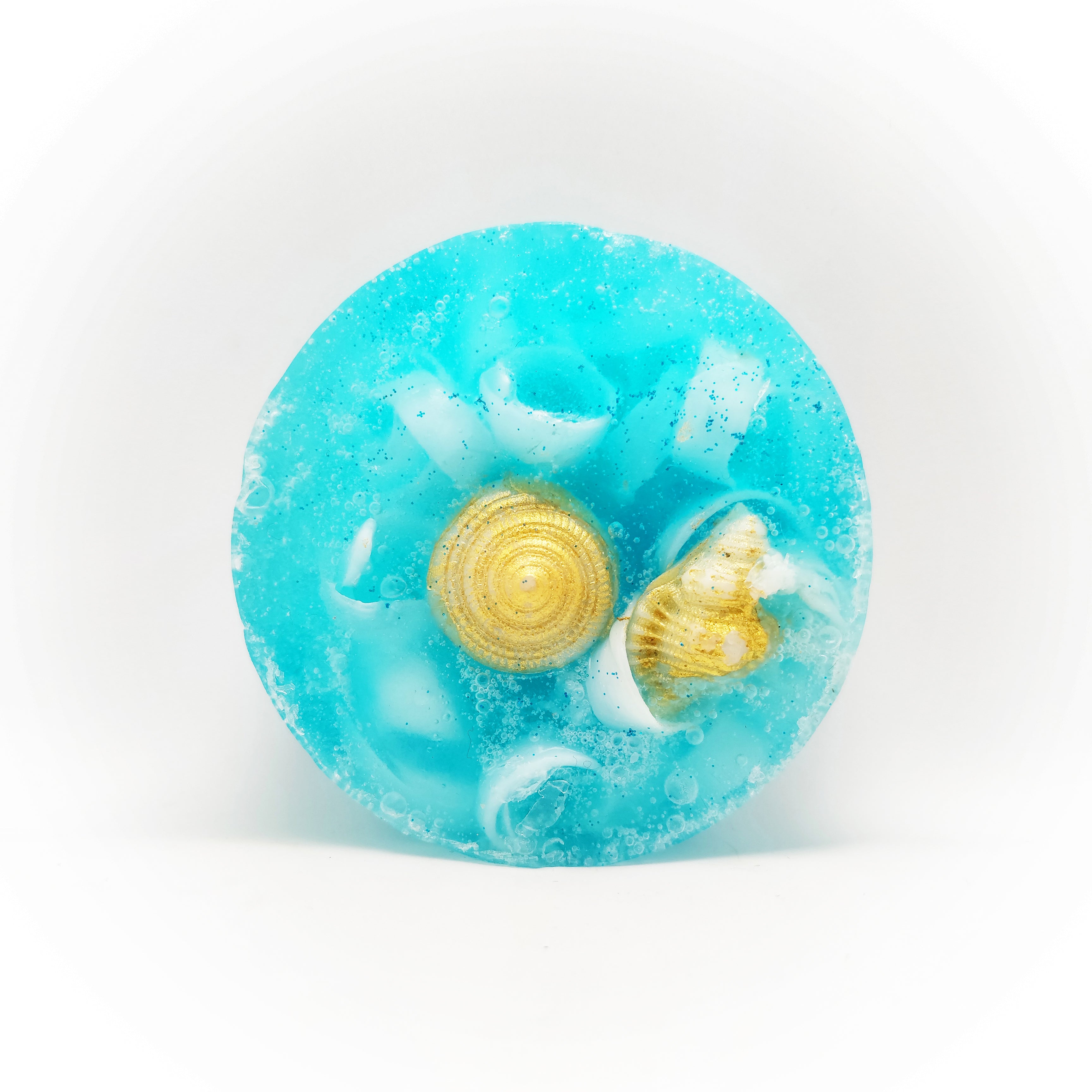 RIMURIMU Handmade Arctic Blue Oyster Peppermint Designer Bath Soap