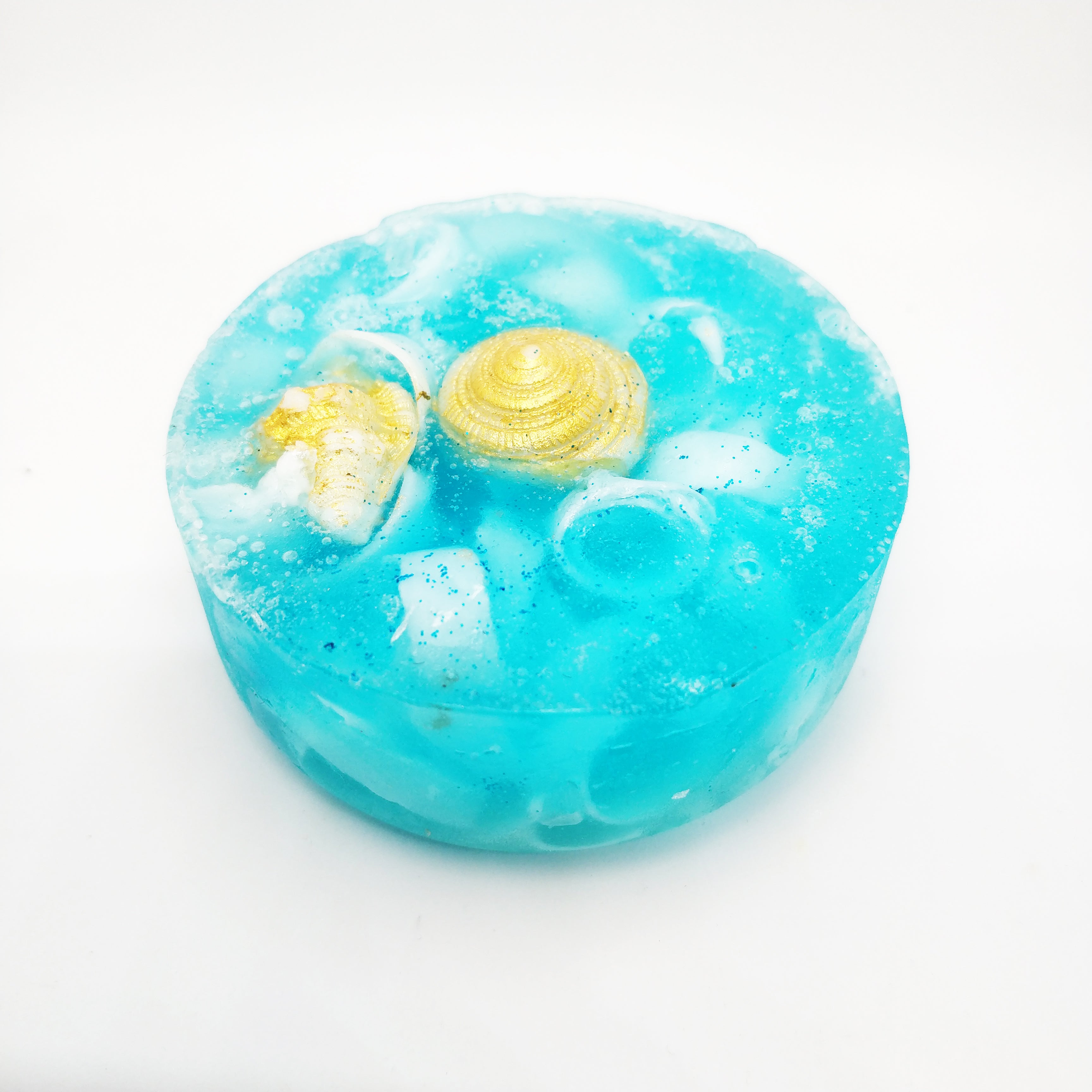 RIMURIMU Handmade Arctic Blue Oyster Peppermint Designer Bath Soap