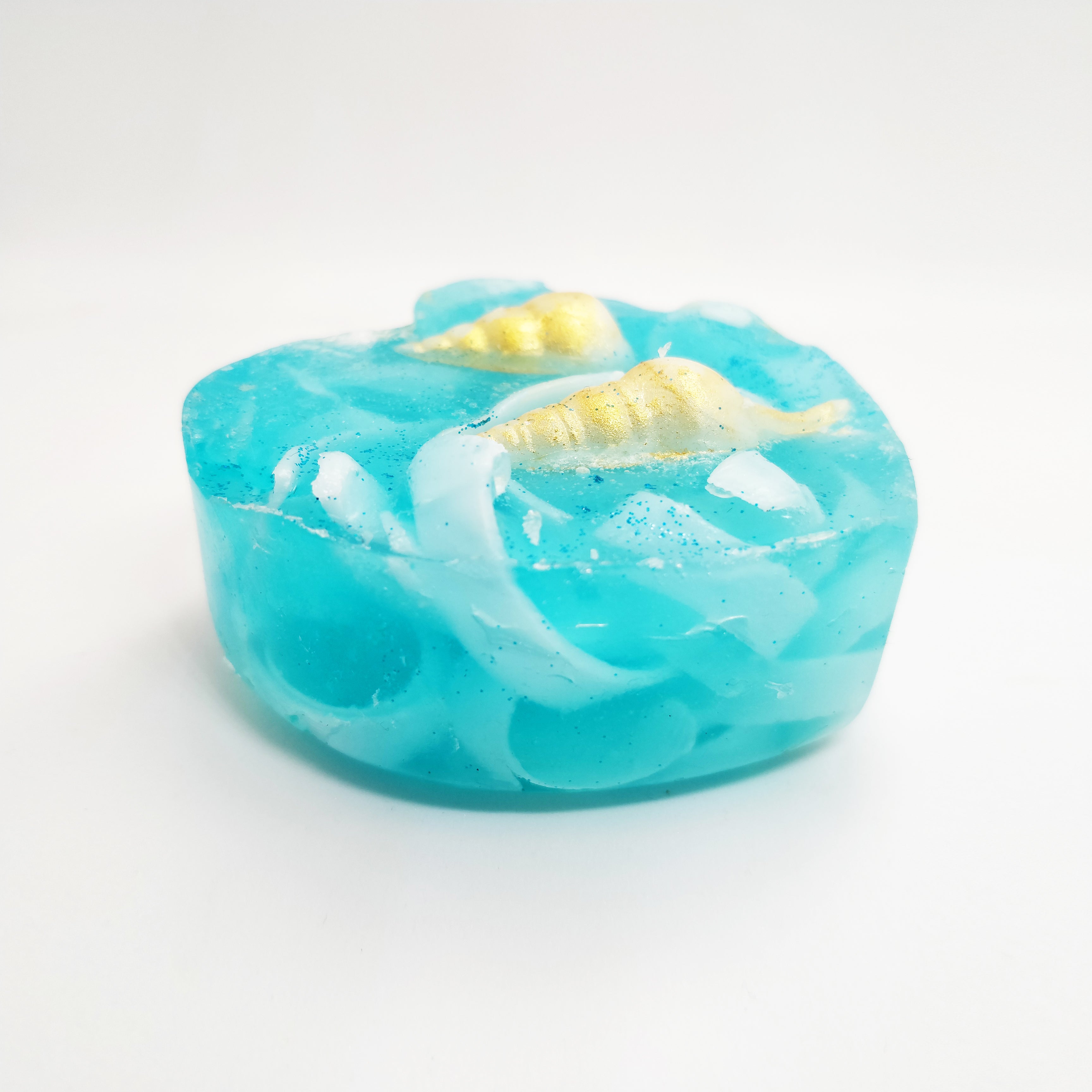 RIMURIMU Handmade Arctic Blue Oyster Peppermint Designer Bath Soap