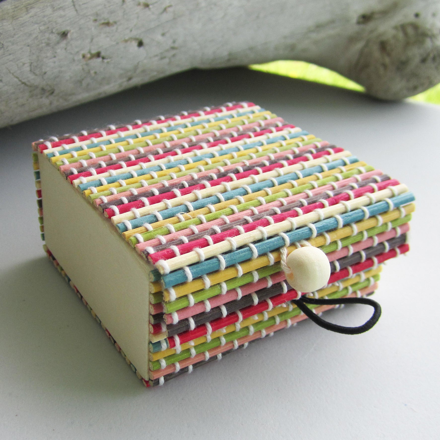 Vintage Bamboo Organizer - (Multicolour)