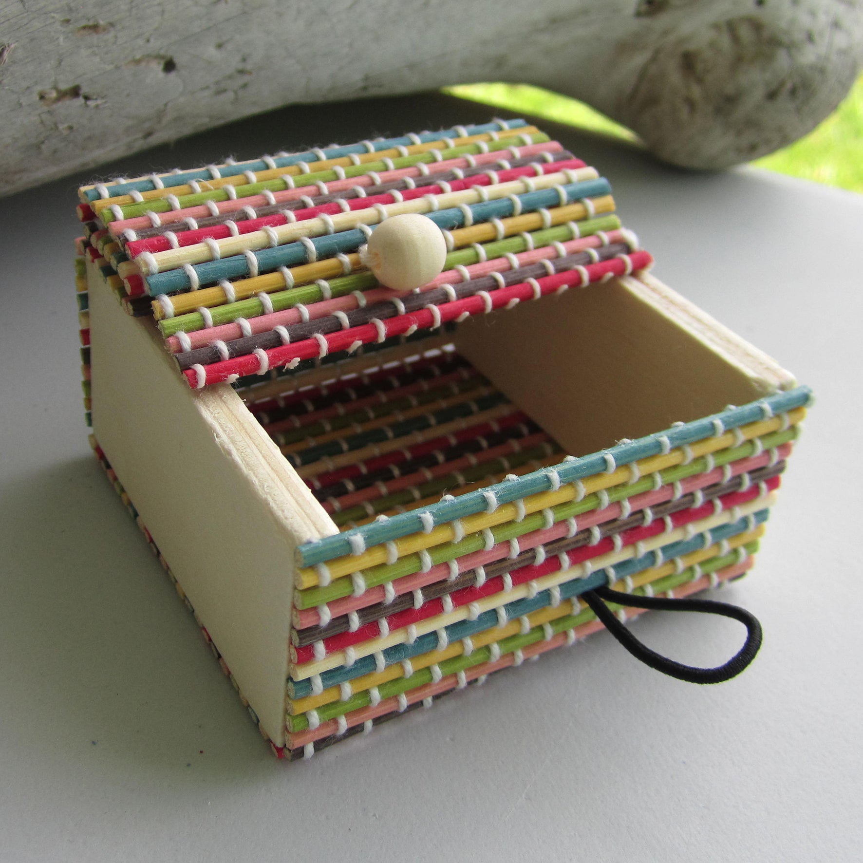 Vintage Bamboo Organizer - (Multicolour)