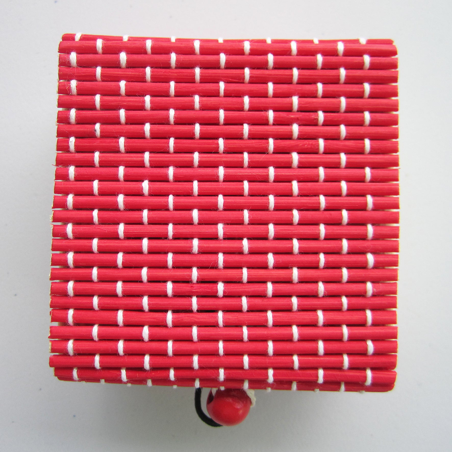 Vintage Bamboo Organizer - (Red)