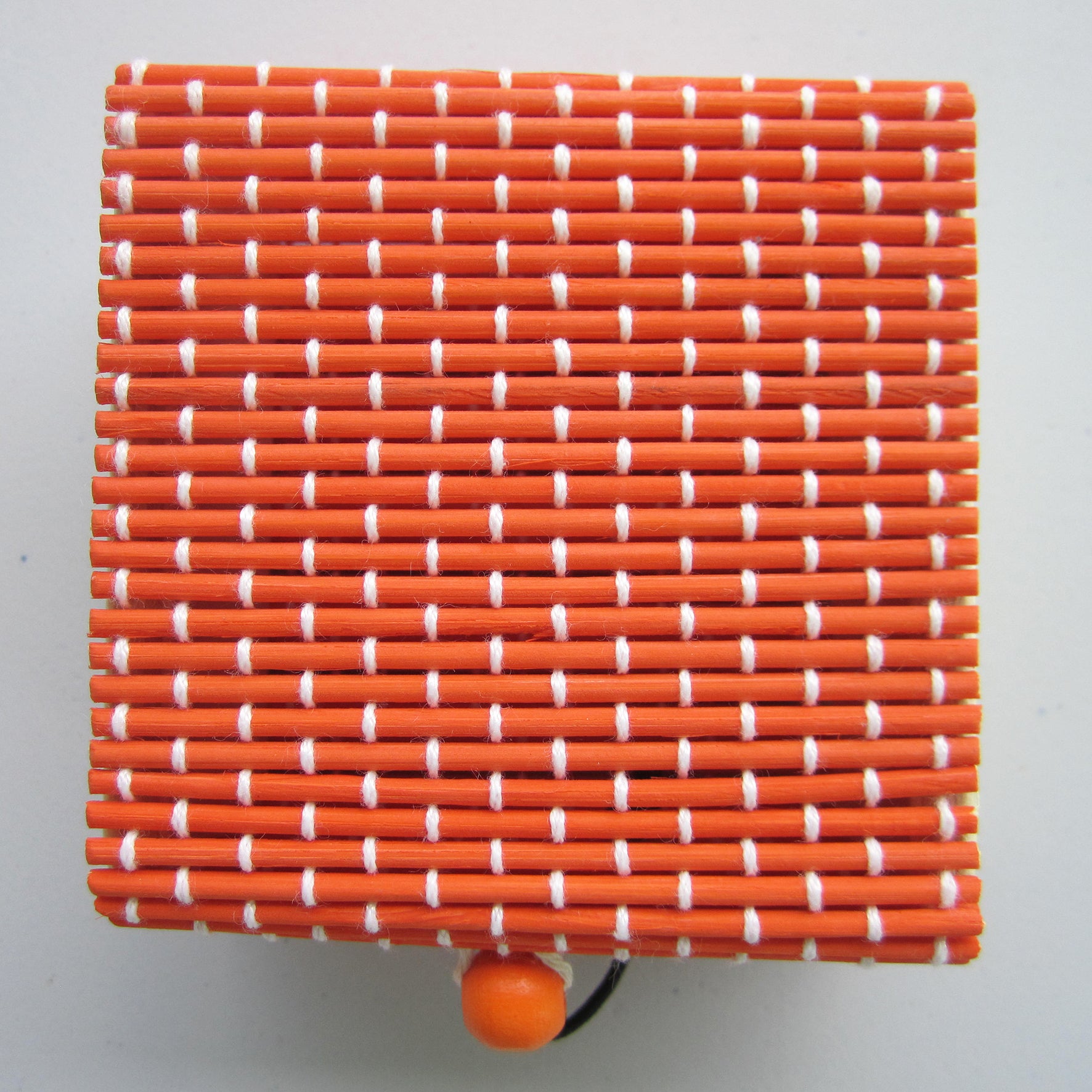 Vintage Bamboo Organizer - (Orange)