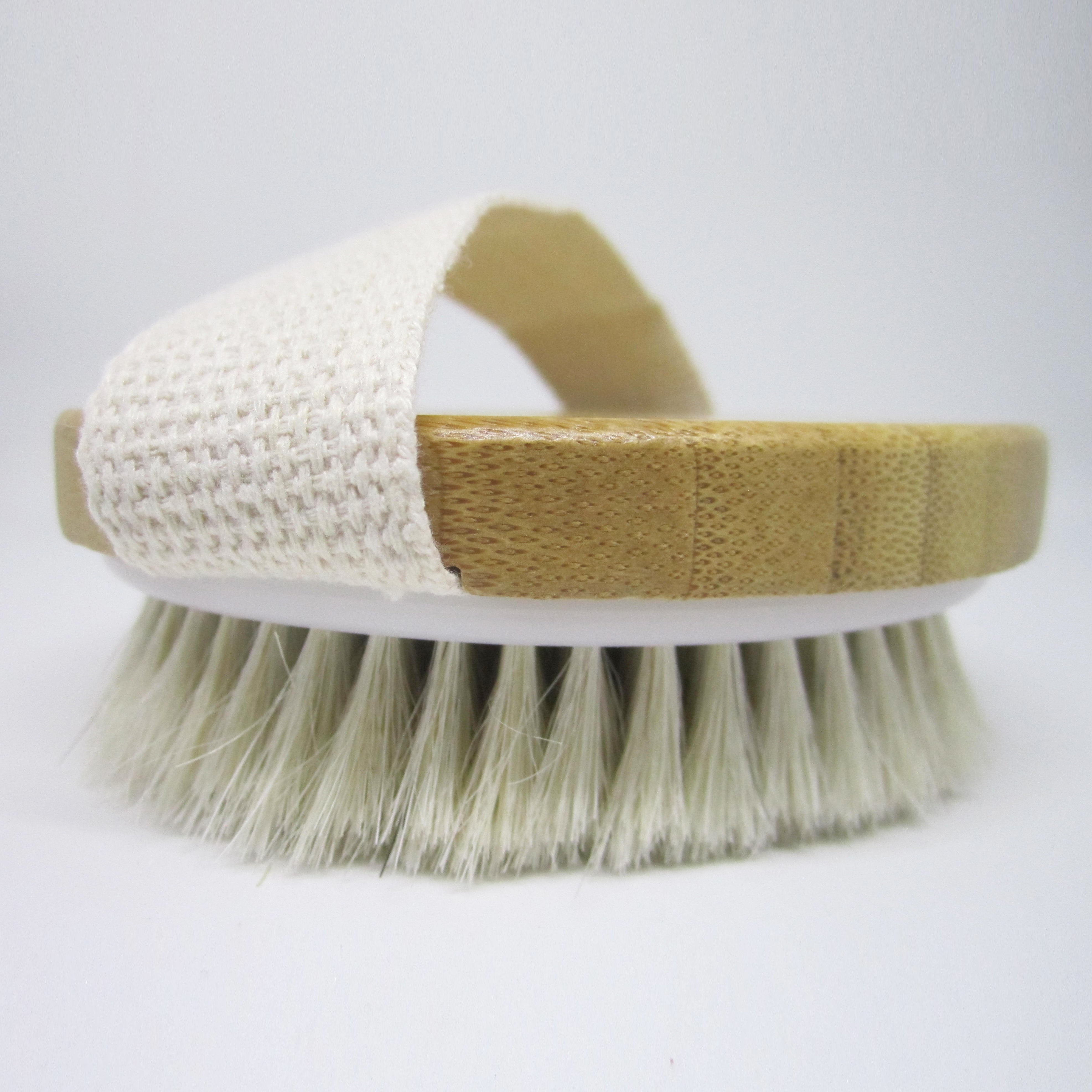 Natural Sisal Exfoliating Wooden Bath Brush - ROUND