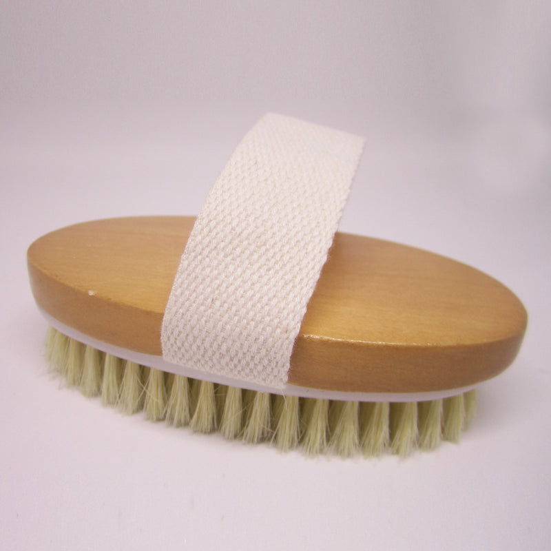 Natural Sisal Exfoliating Wooden Bath Brush - OVAL