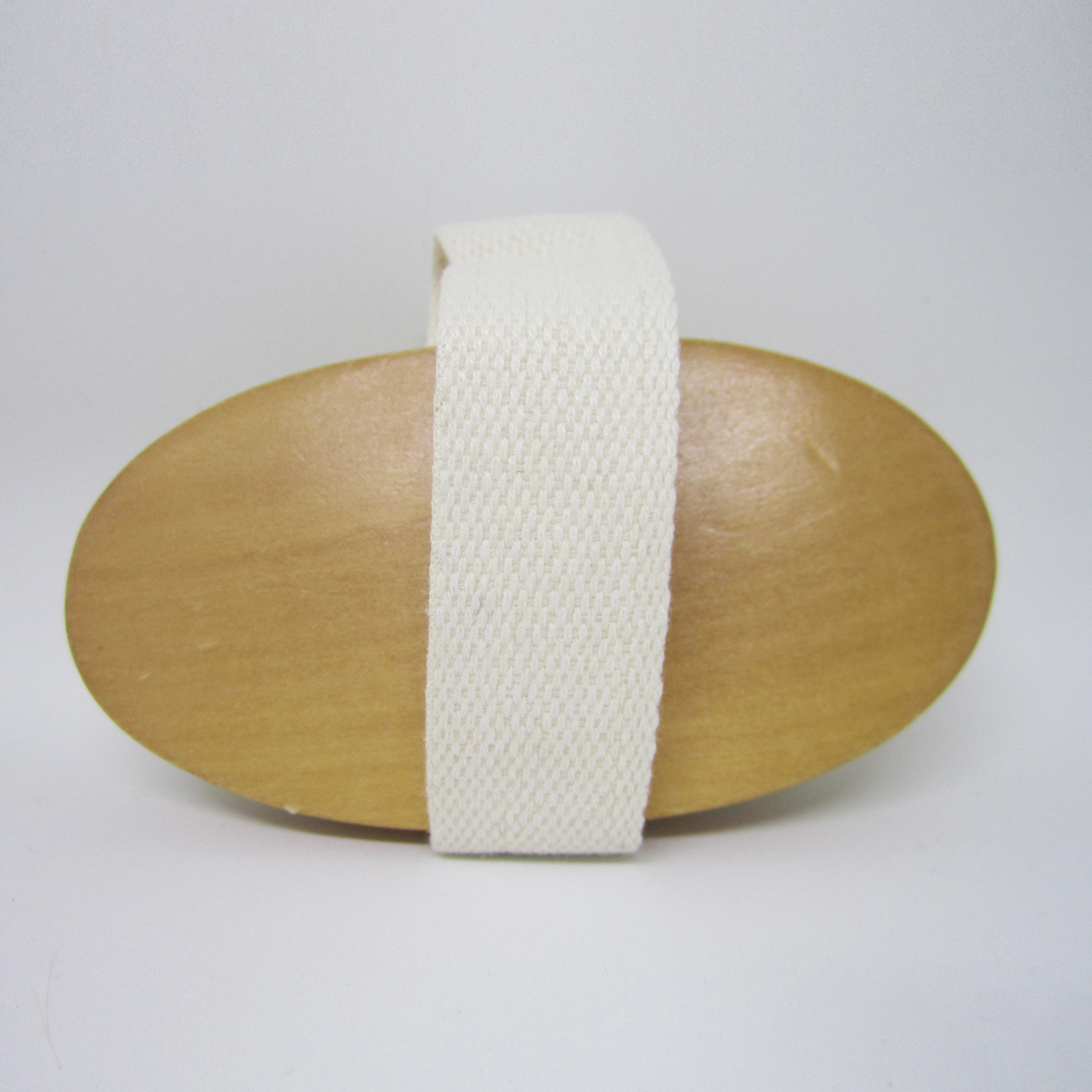 Natural Sisal Exfoliating Wooden Bath Brush - OVAL