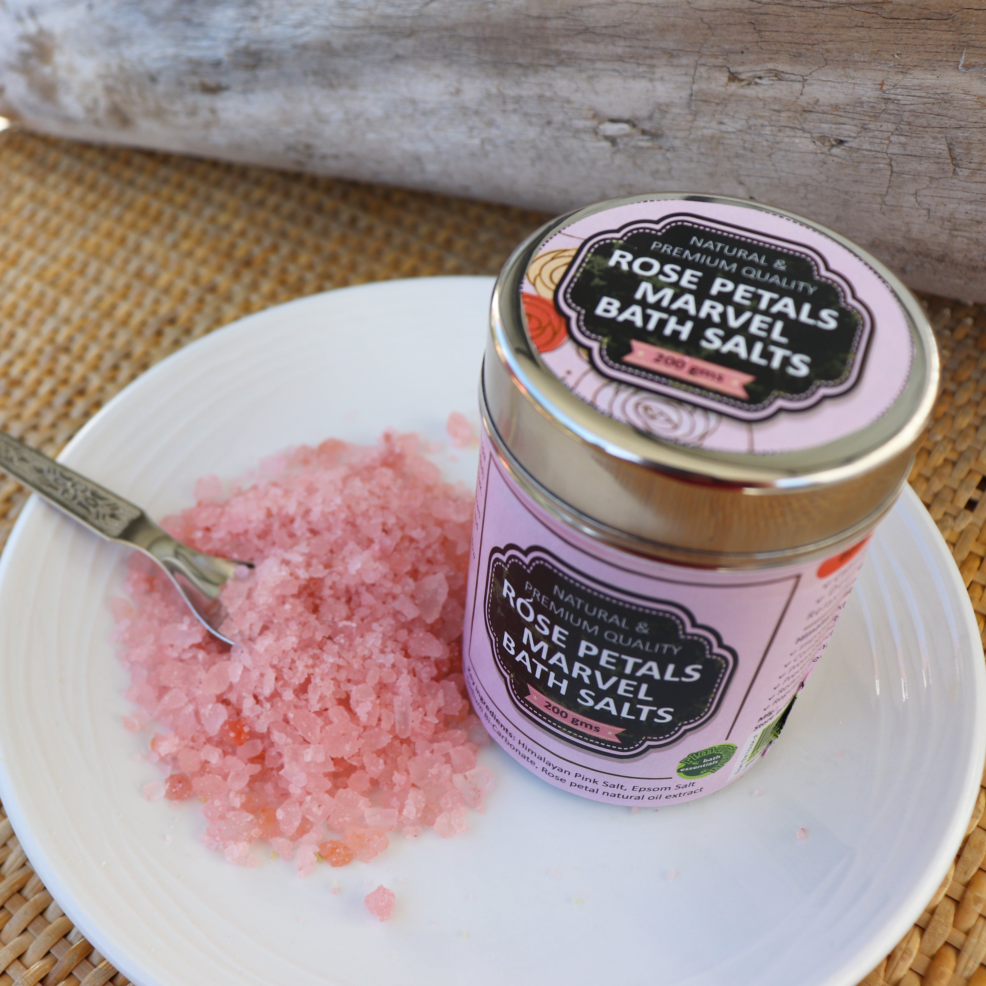 RIMURIMU Pure & Natural Rose Petal Marvel Bath Salts