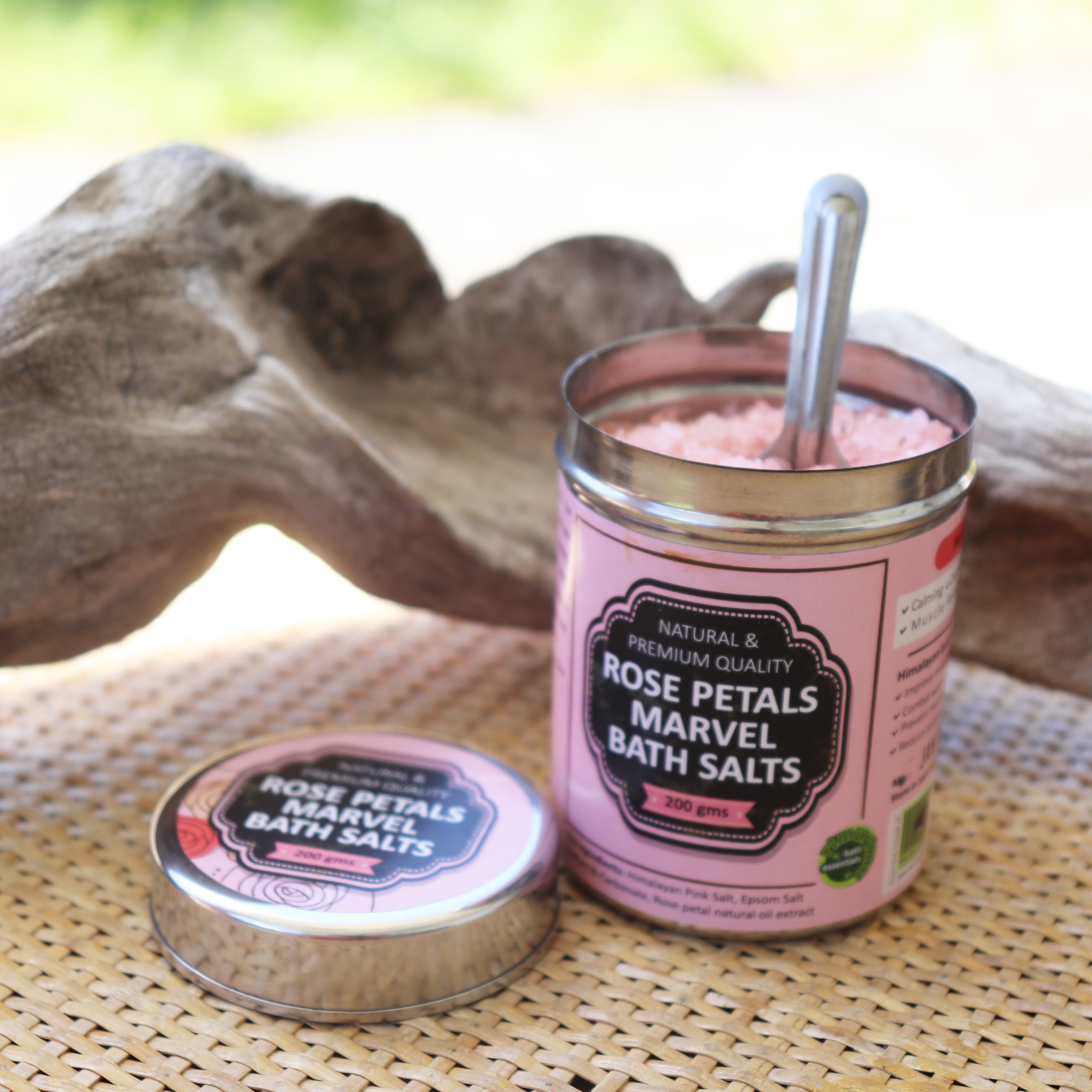 RIMURIMU Pure & Natural Rose Petal Marvel Bath Salts