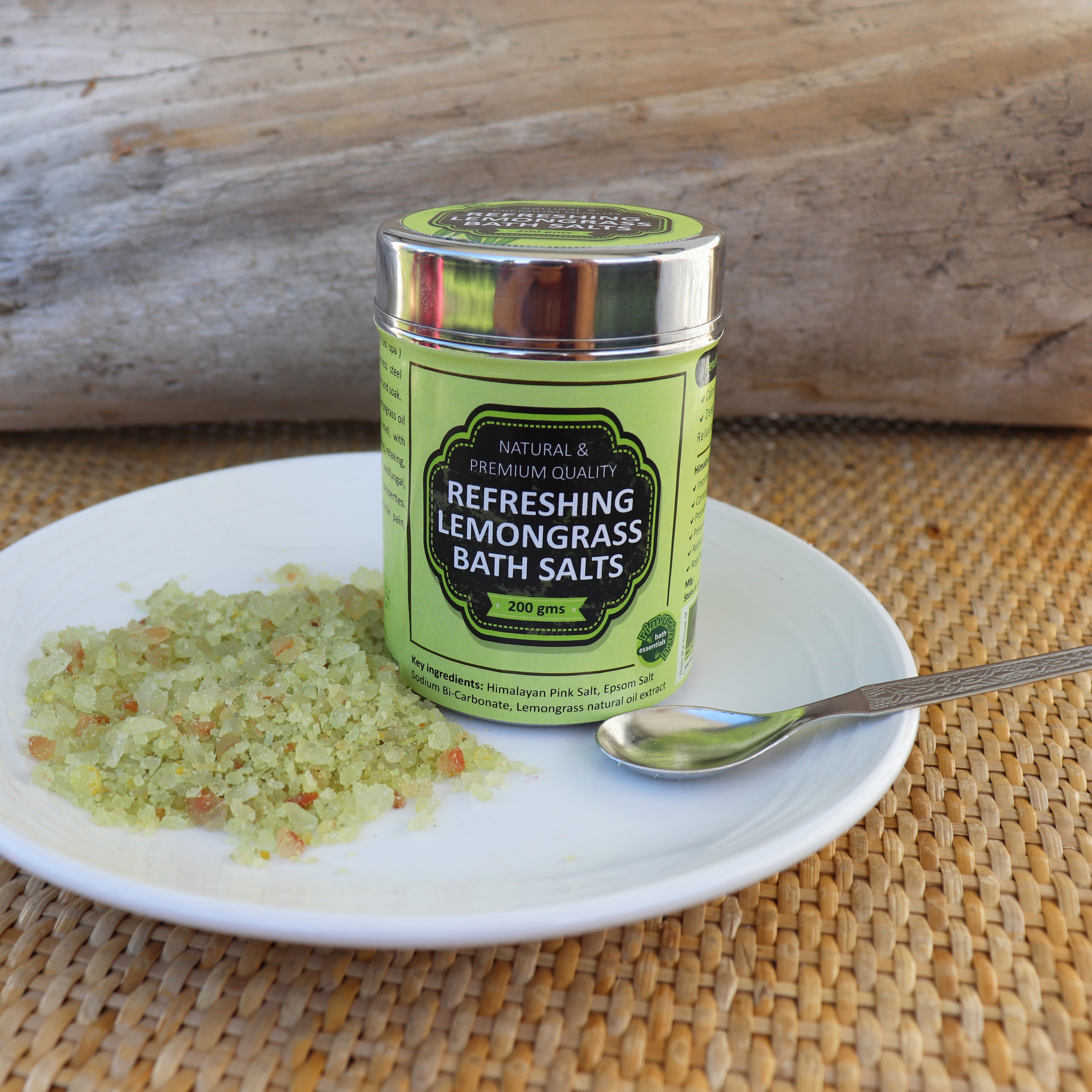 RIMURIMU Pure & Natural Refreshing Lemongrass Bath Salts