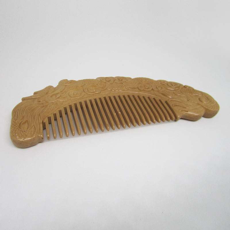 Natural Peach Wood comb (Dragon)
