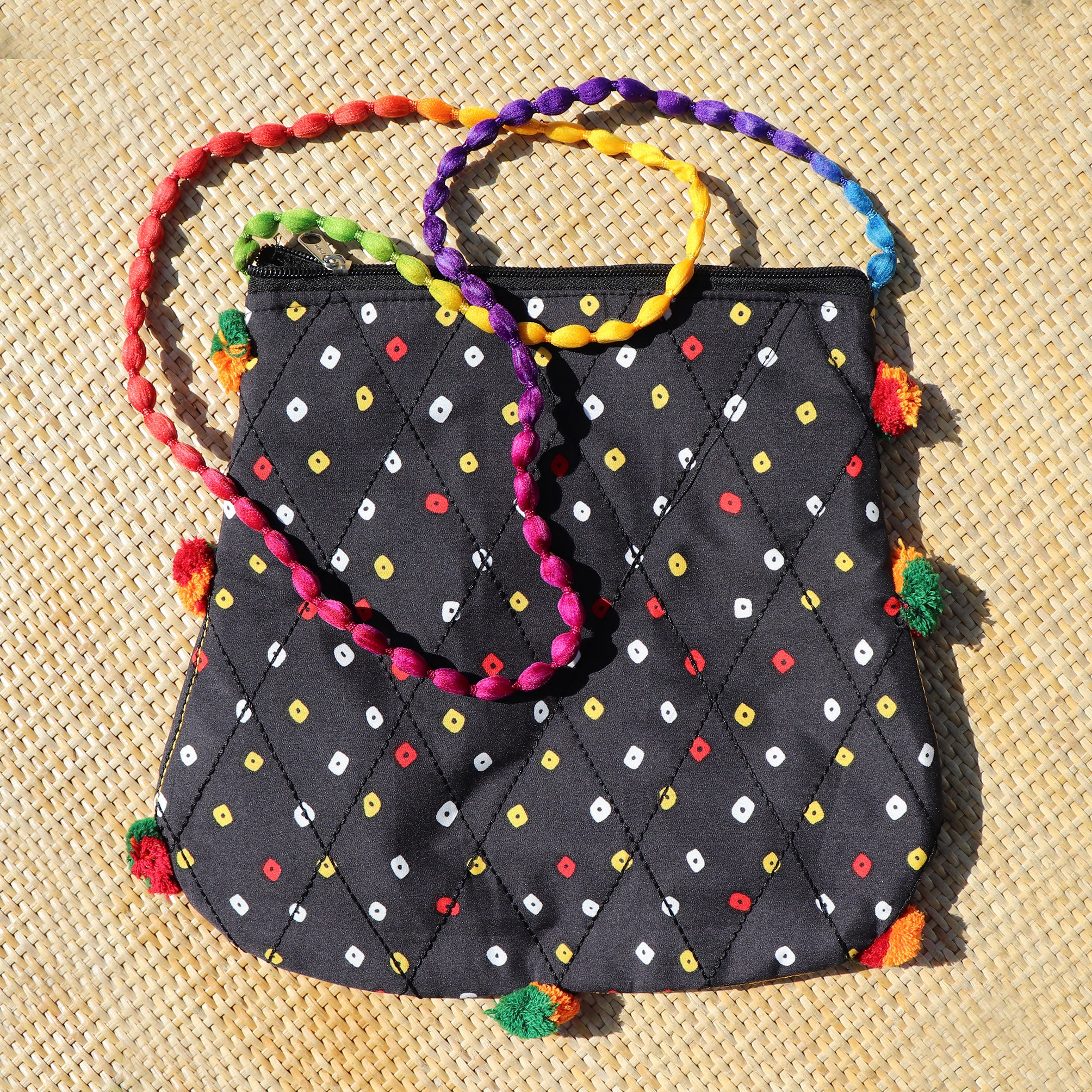 Ethnic Vintage Hand Work Vivid Sling Bag - 02