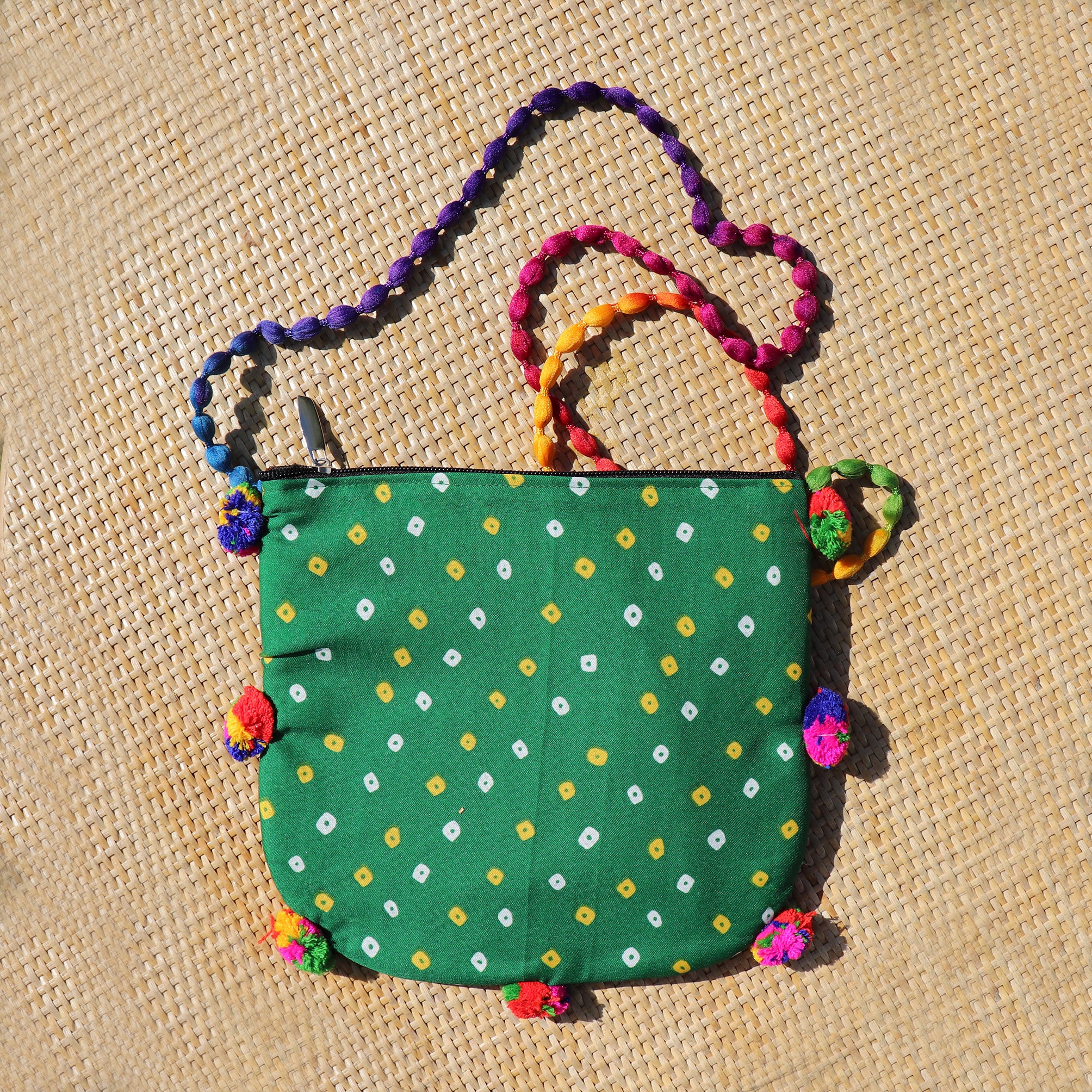 Ethnic Vintage Hand Work Vivid Sling Bag - 04