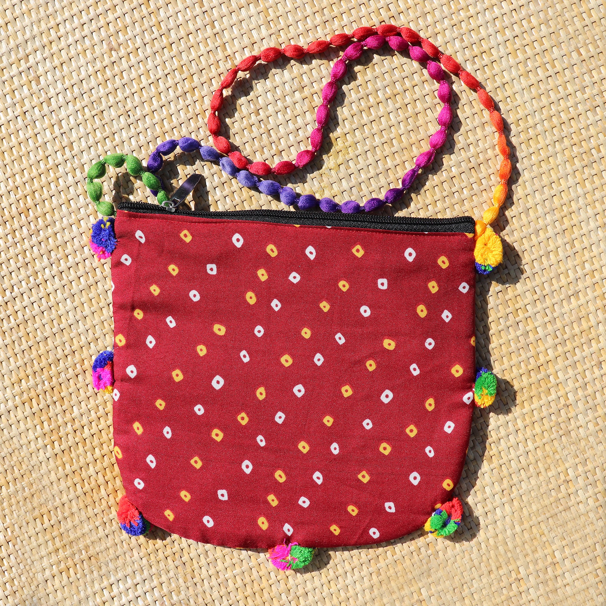 Ethnic Vintage Hand Work Vivid Sling Bag - 07