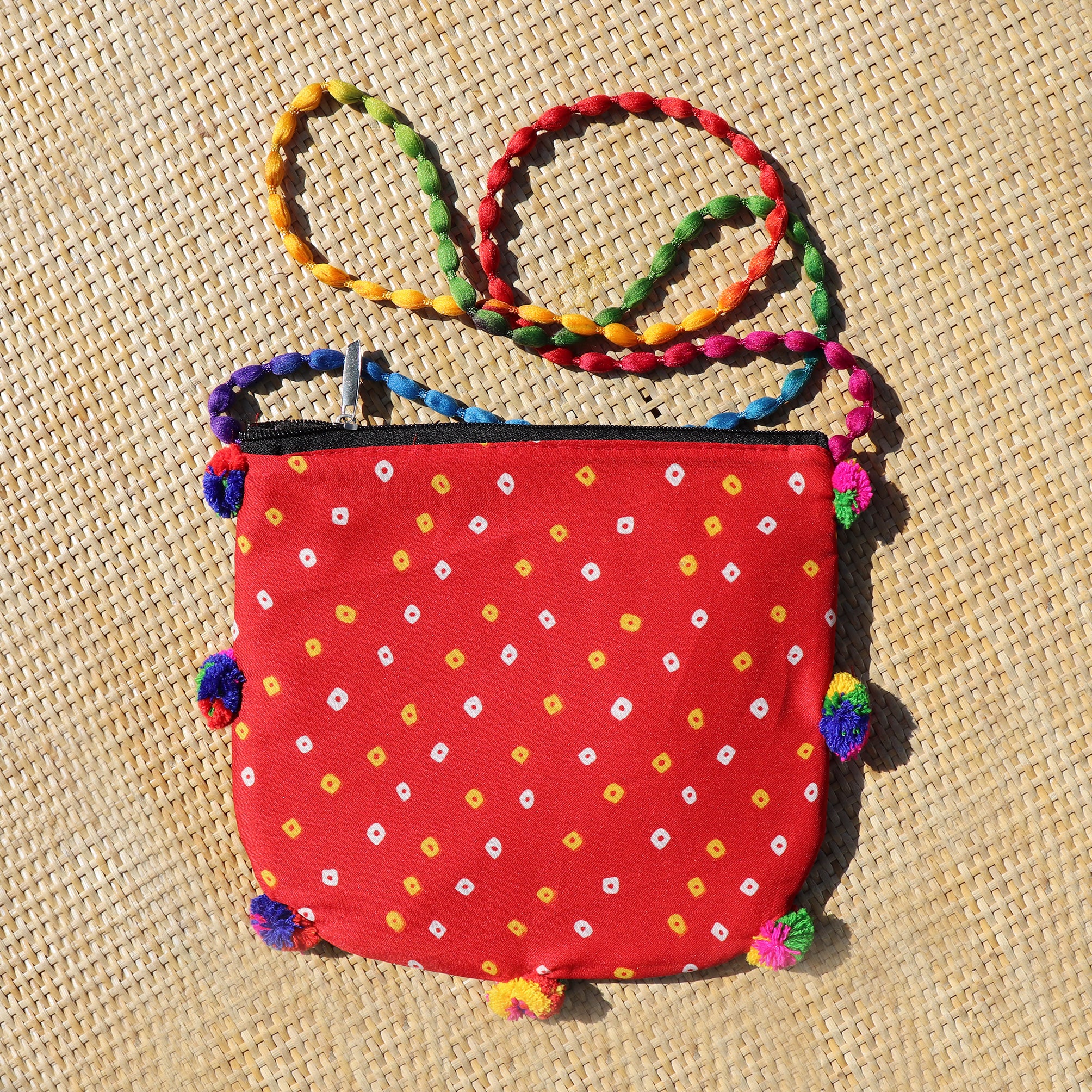 Ethnic Vintage Hand Work Vivid Sling Bag - 08