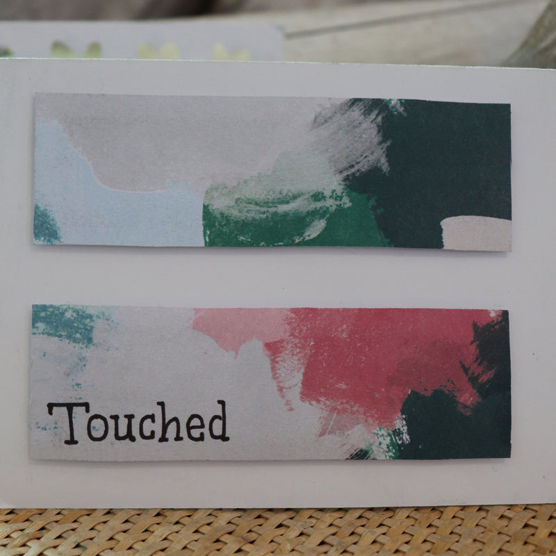 Handmade Feelings card - Touched greeting card
