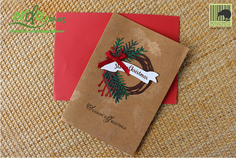 Handmade Handcrafted Christmas Halo Paper Christmas Greeting Cards