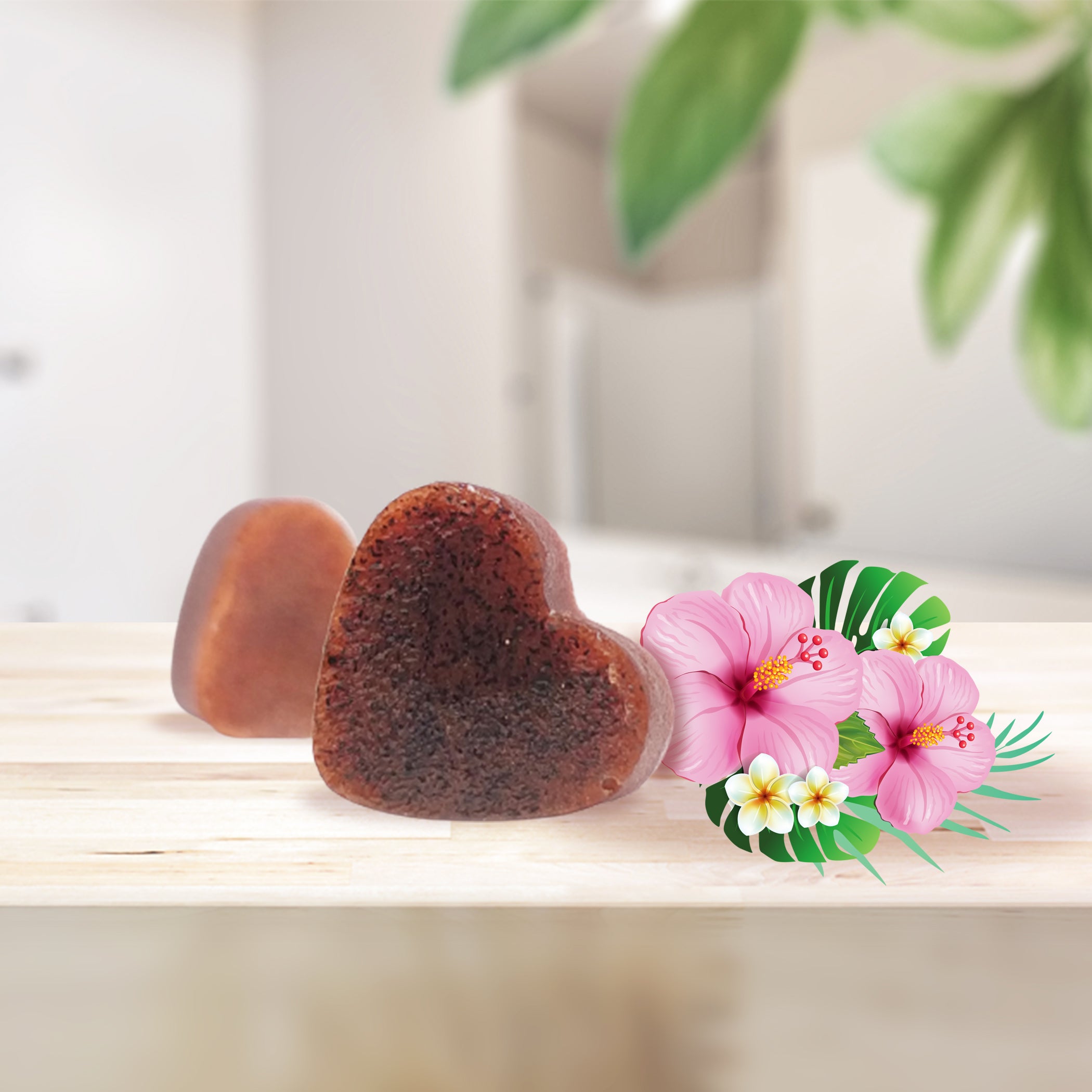 Handmade Natural Hibiscus Facial Soap Bombs - Assorted (Pack of 10)
