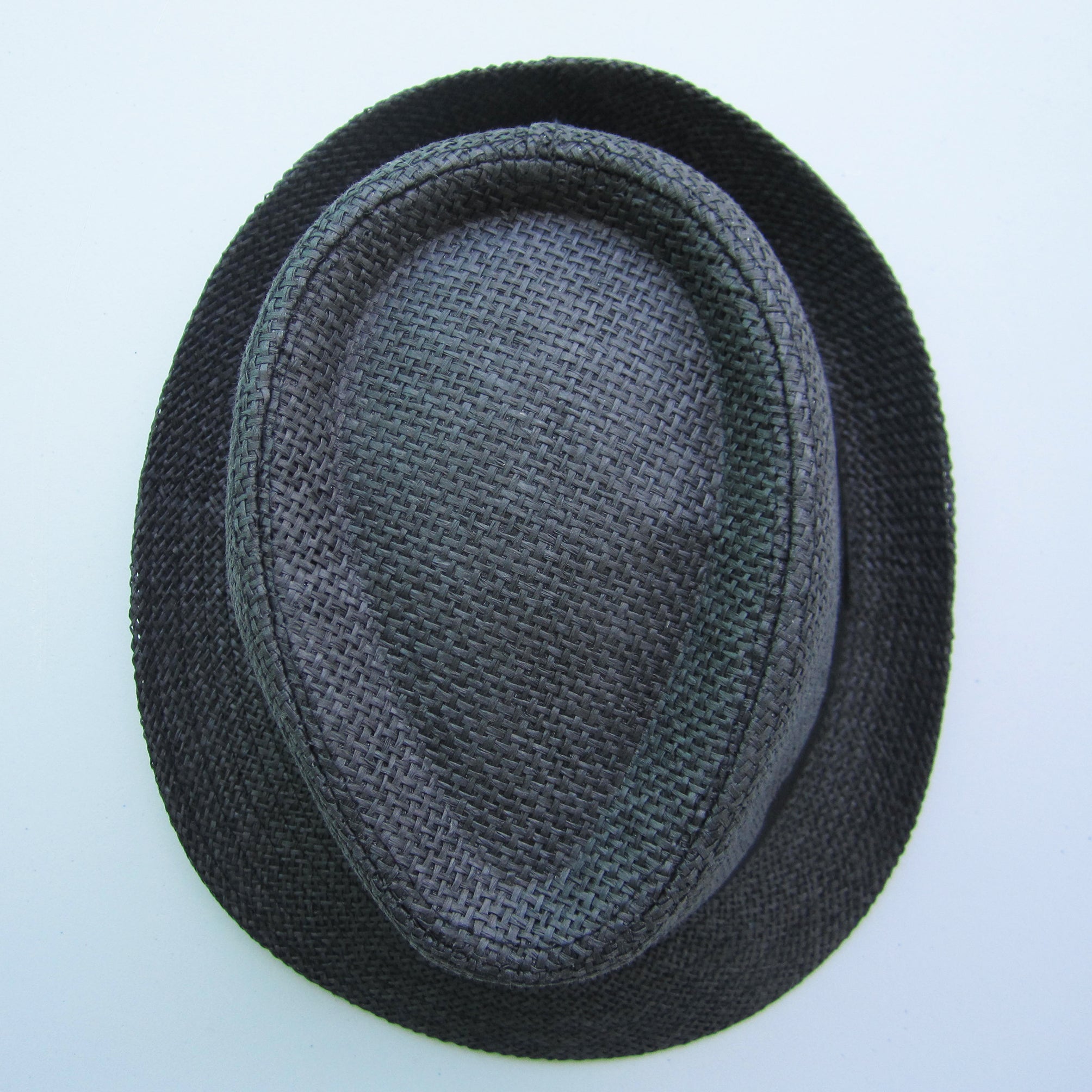 Men Cowboy Straw Hat - Black