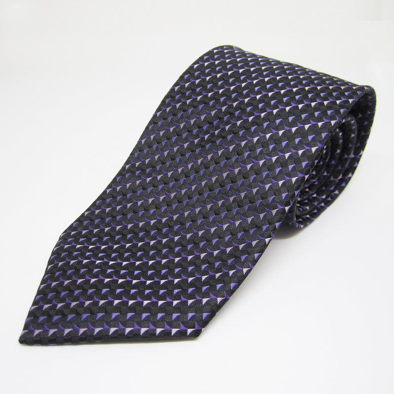 Dark Blue base with Flying Triangles - Men Neck Tie