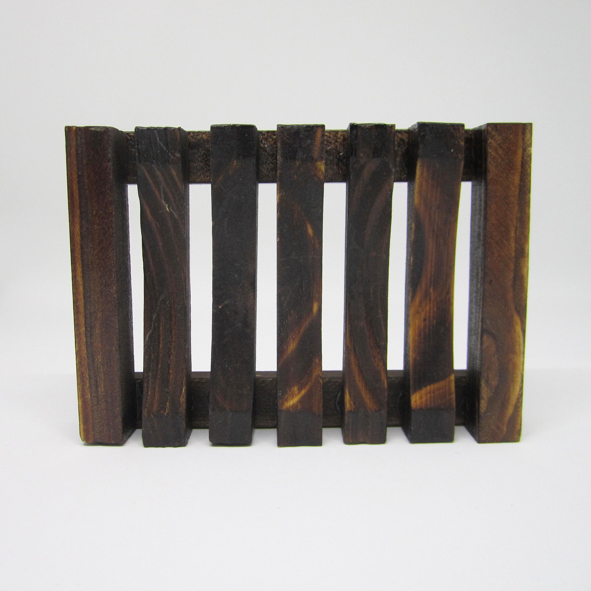 Natural Bamboo Soap Rack - Dark Oak