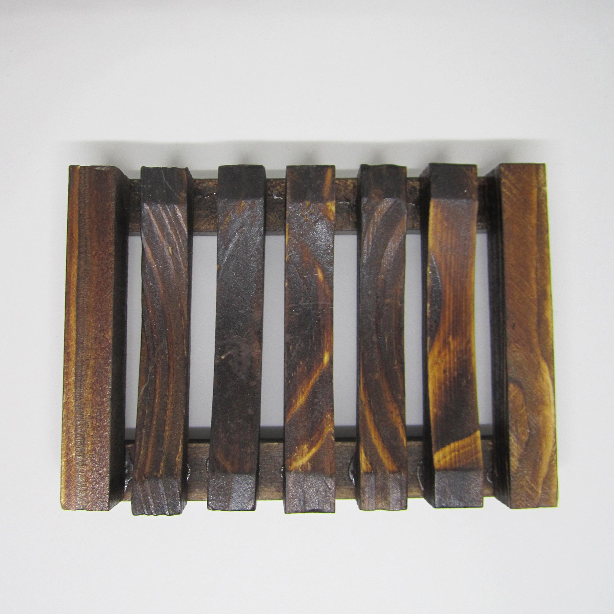 Natural Bamboo Soap Rack - Dark Oak