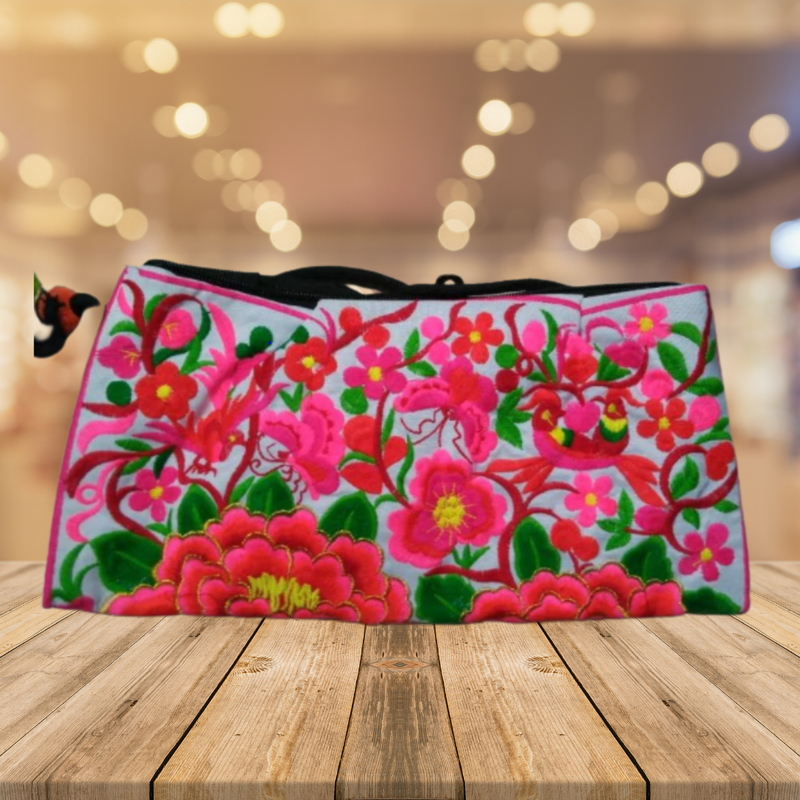 Cotton Cloth embroidered women ethnic purse - 3