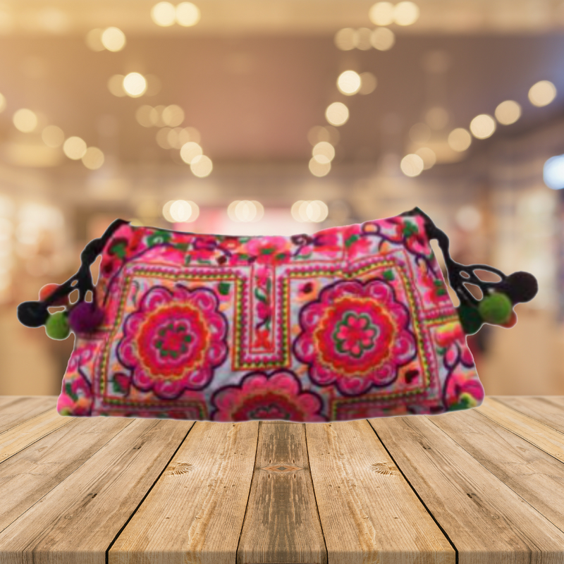 Cotton Cloth embroidered women ethnic purse 1