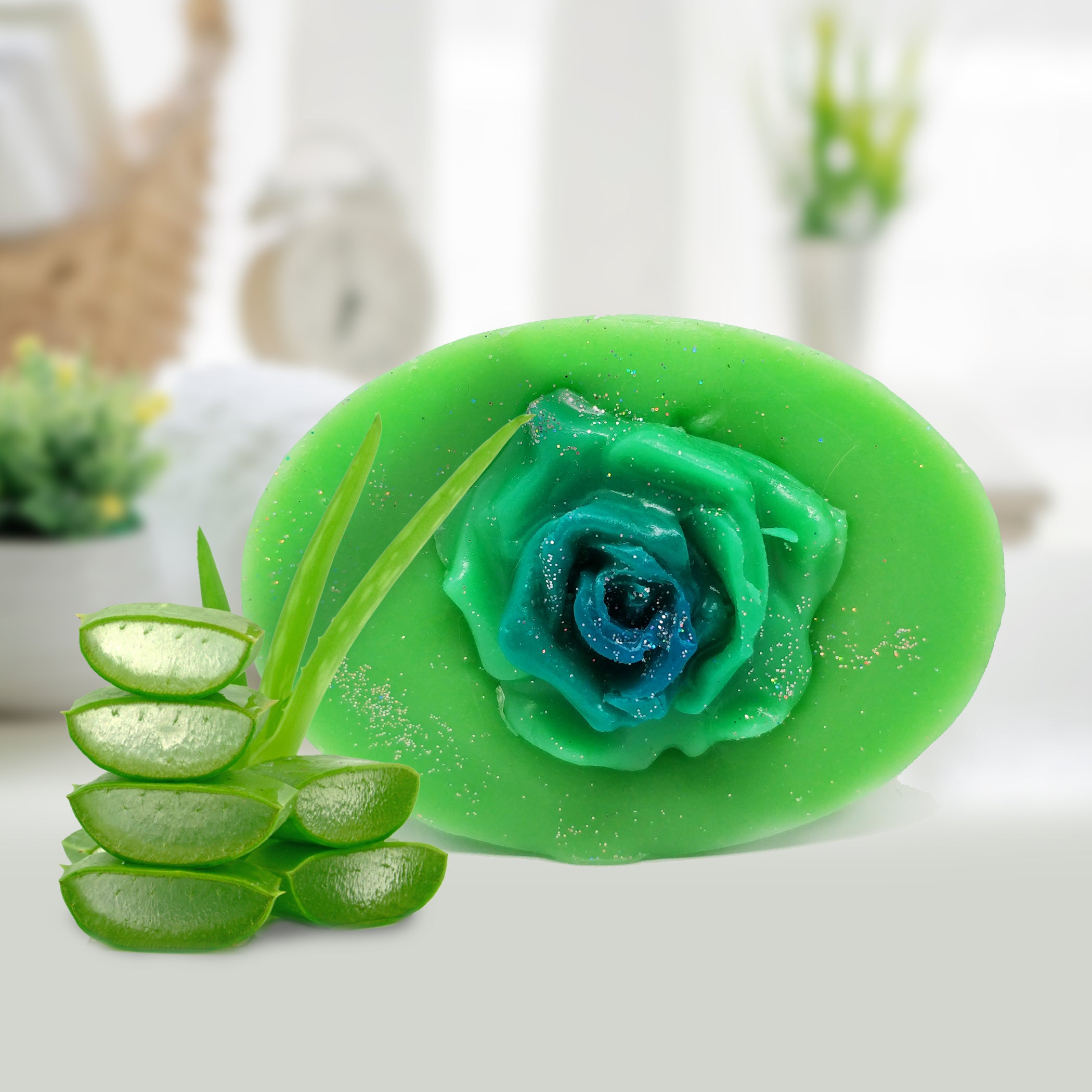 RIMURIMU Handmade Natural Neem & Aloe Vera Designer Bath Soap