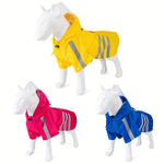 Water-Resistant Dog Raincoat with Easy Button Closure