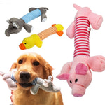 Pig & Elephant Dog Chew Toy – Squeaky & Durable for Aggressive Chewers