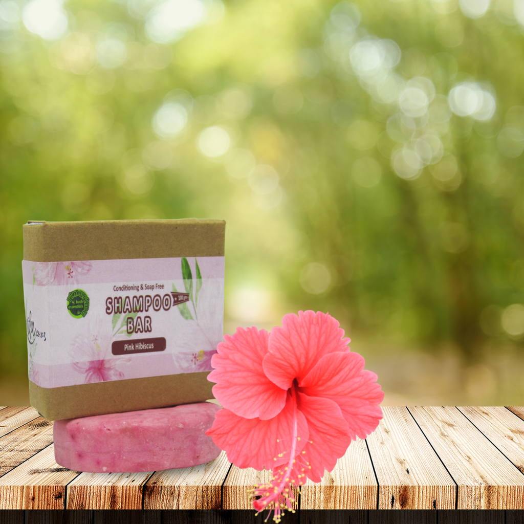 RIMURIMU Natural Pink Hibiscus Shampoo Bar image 1