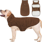 Double-Sided Fleece Dog Winter Coat – Windproof & Warm