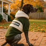 Cozy Dog Sweater Hoodie with Superpet Design, Warm Pullover for Medium to Large Breeds