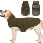 Double-Sided Fleece Dog Winter Coat – Windproof & Warm