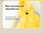 Water-Resistant Dog Raincoat with Easy Button Closure
