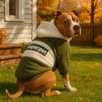 Cozy Dog Sweater Hoodie with Superpet Design, Warm Pullover for Medium to Large Breeds