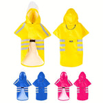 Water-Resistant Dog Raincoat with Easy Button Closure