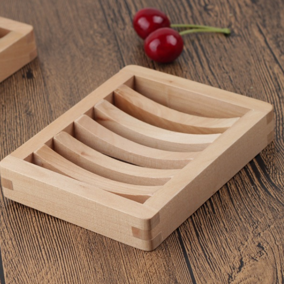 Natural Bamboo Soap Container - Wave Rack